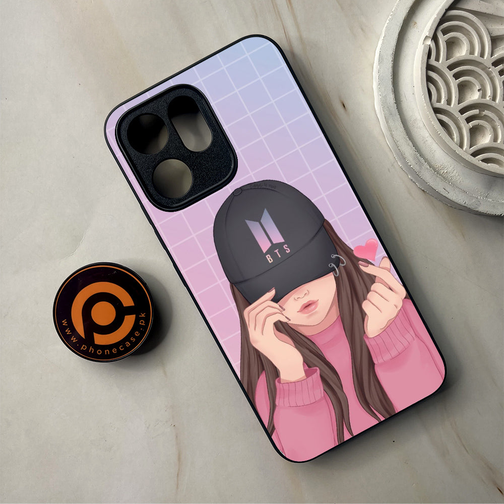 Oppo Reno 14F 5G - Anime Girls Series - Premium Metal Printed Soft Bumper Shockproof Case