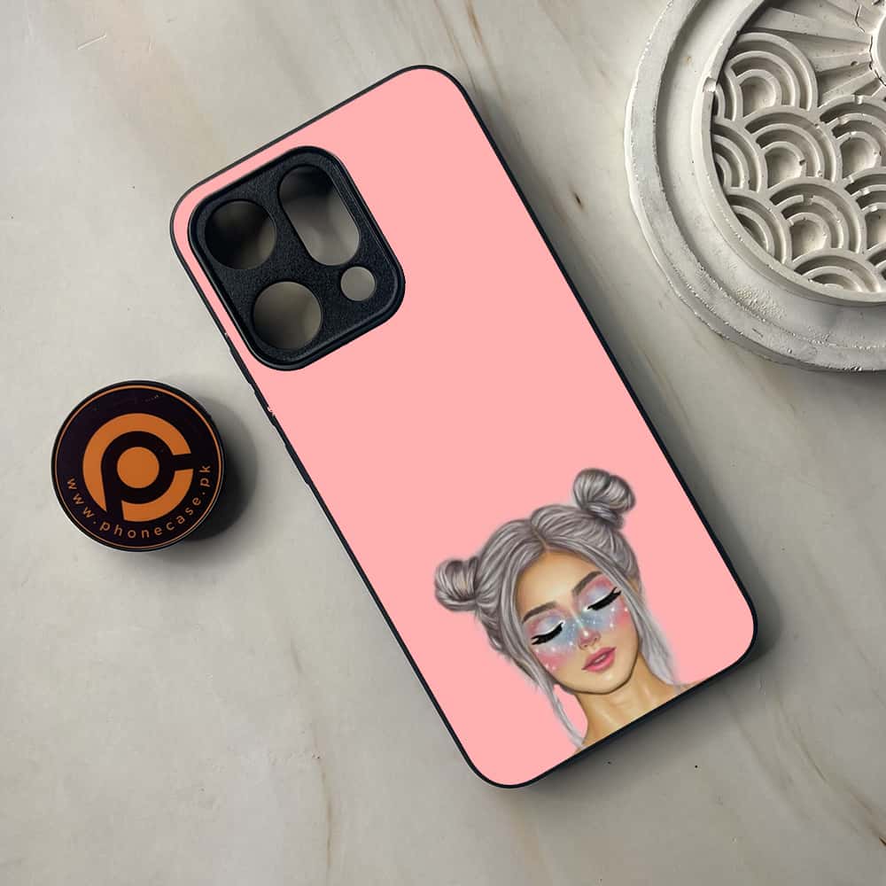 Oppo Reno 14 5G - Anime Girls Design 4  - Premium Metal Printed soft Bumper shock Proof Case
