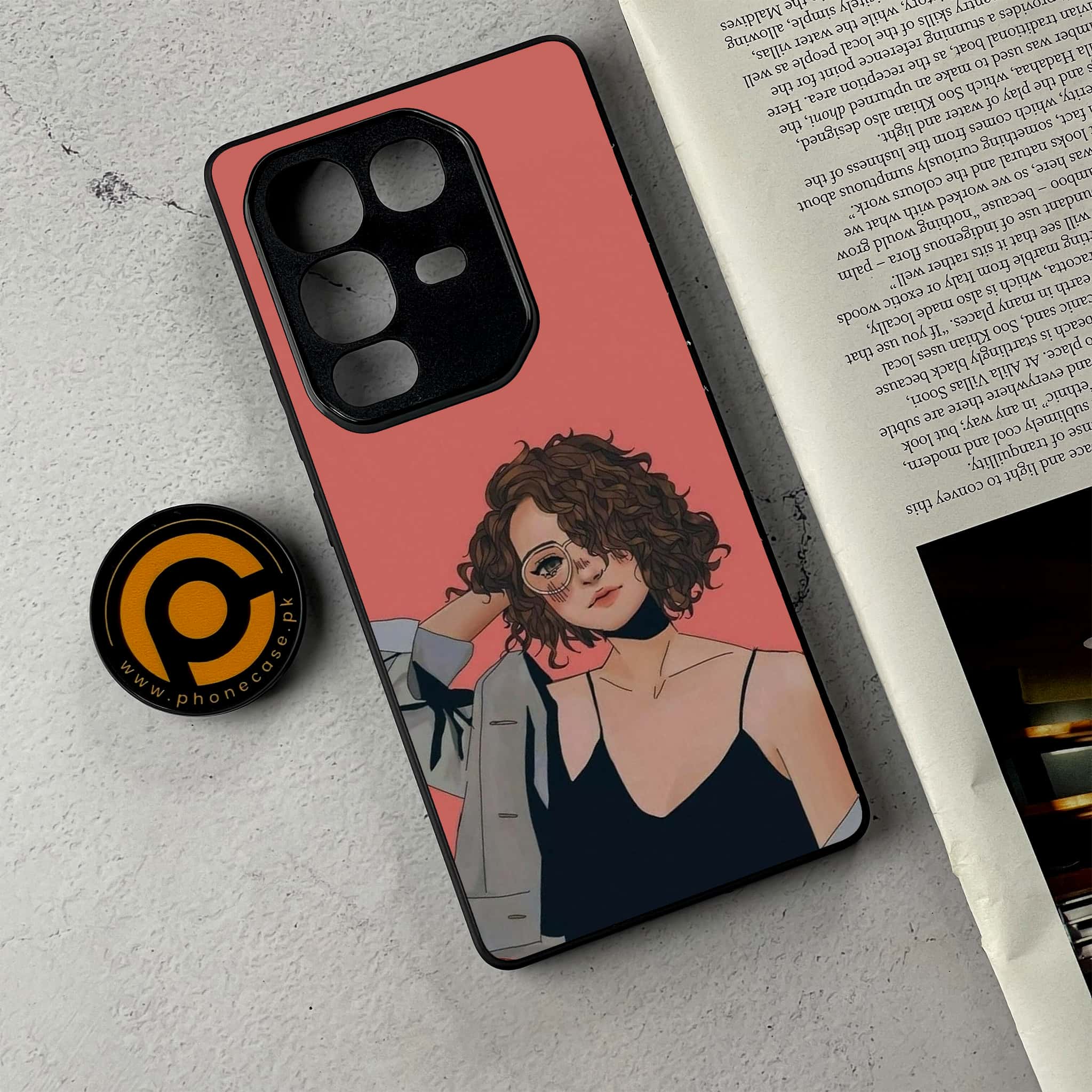 Infinix Note 50 Pro Plus - Anime Girls Series - Premium Metal Printed Soft Bumper Shockproof Case