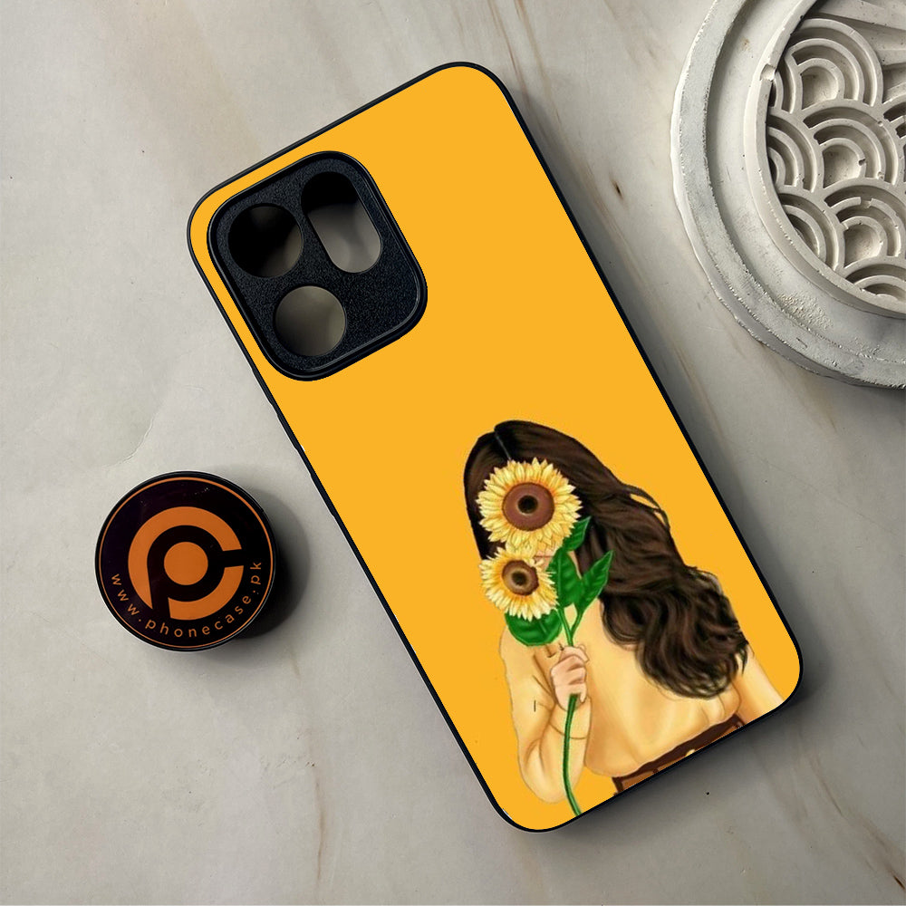 Oppo Reno 14F 5G - Anime Girls Series - Premium Metal Printed Soft Bumper Shockproof Case