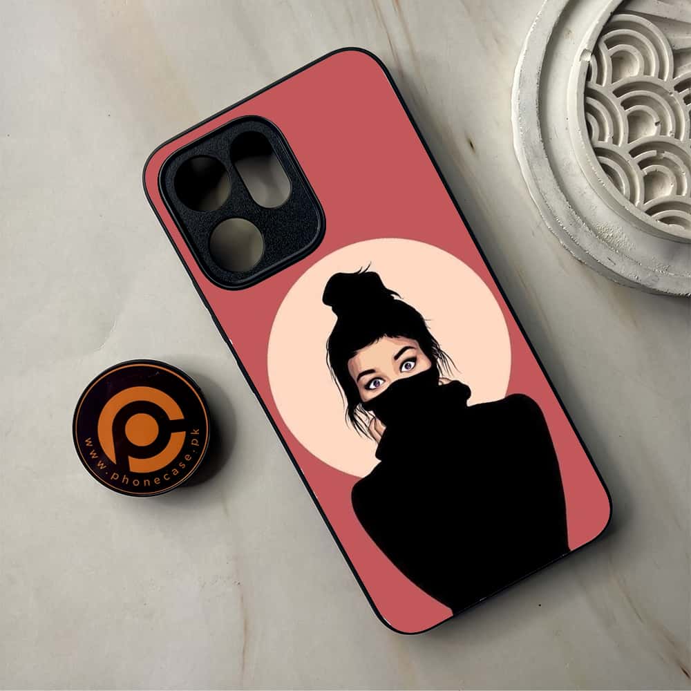 Oppo Reno 14F 5G - Anime Girls Series - Premium Metal Printed Soft Bumper Shockproof Case