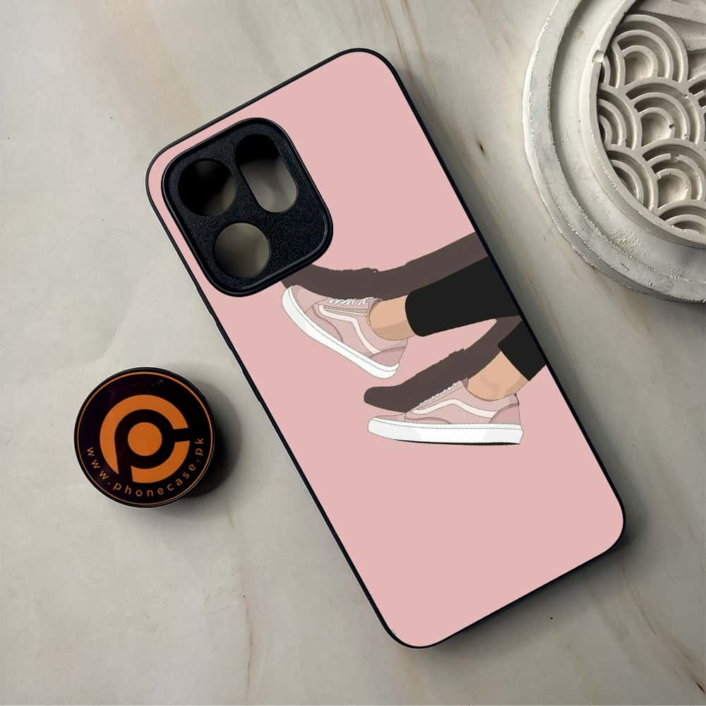 Oppo Reno 14F 5G - Anime Girls Series - Premium Metal Printed Soft Bumper Shockproof Case