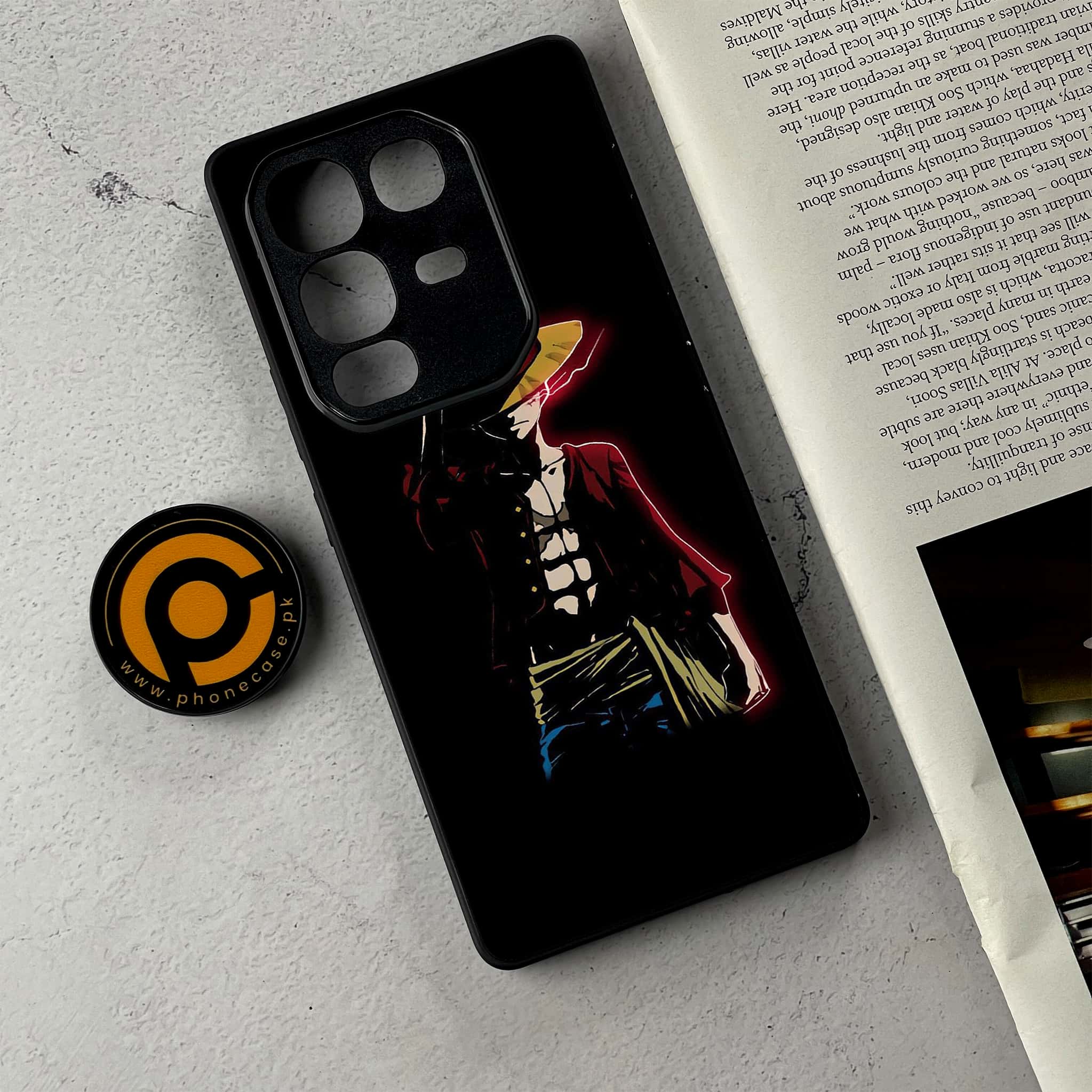 Infinix Note 50 Pro Plus - Anime Series - Premium Metal Printed Soft Bumper Shockproof Case