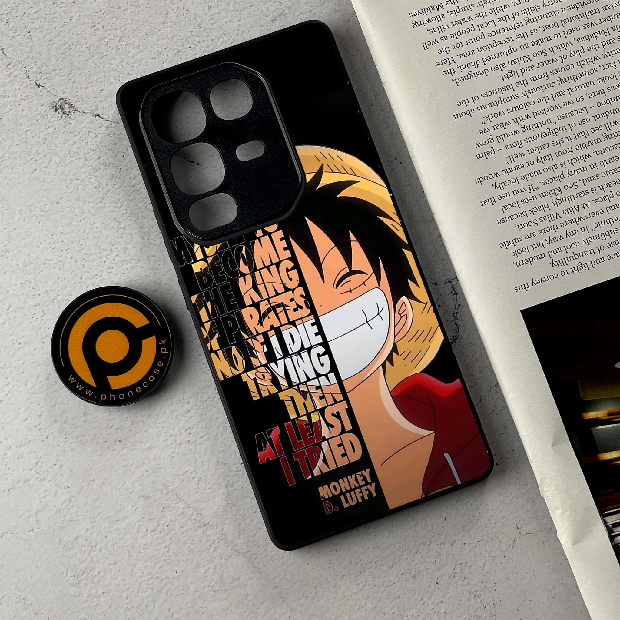 Infinix Note 50 Pro Plus - Anime - Premium Metal Printed Soft Bumper Shockproof Case