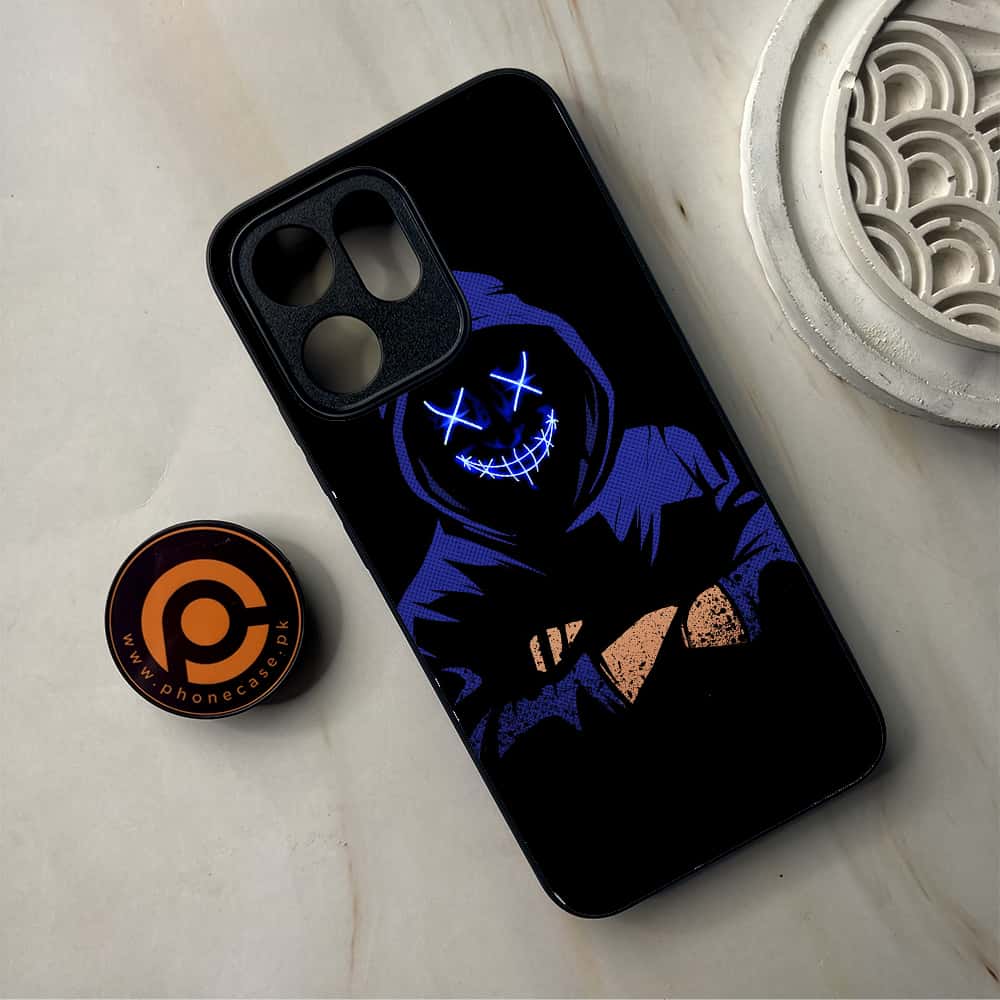 Oppo Reno 14F 5G - Anonymous 2.0 Series - Premium Metal Printed Soft Bumper Shockproof Case