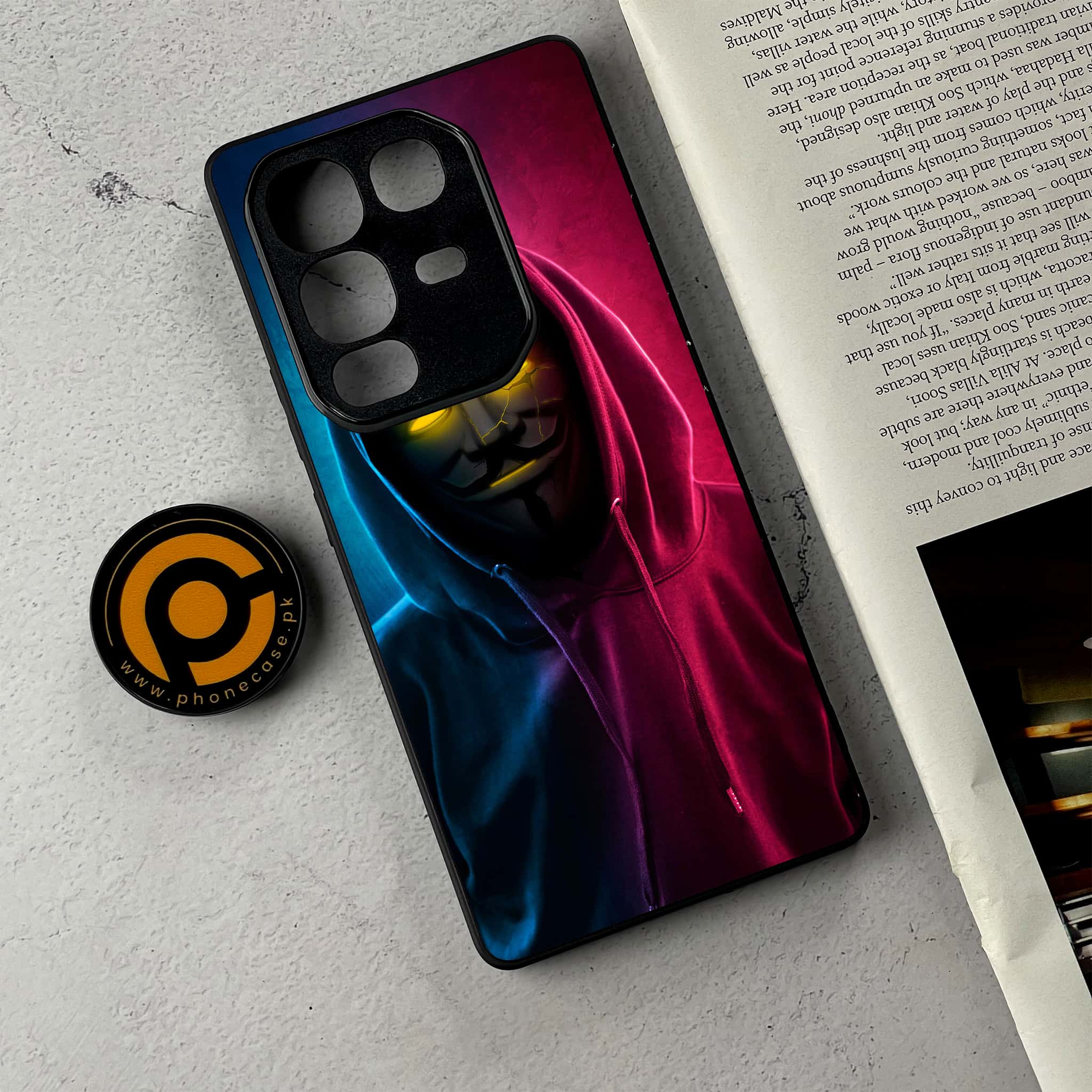 Infinix Note 50 Pro Plus - Anonymous 2.0 Series - Premium Metal Printed Soft Bumper Shockproof Case