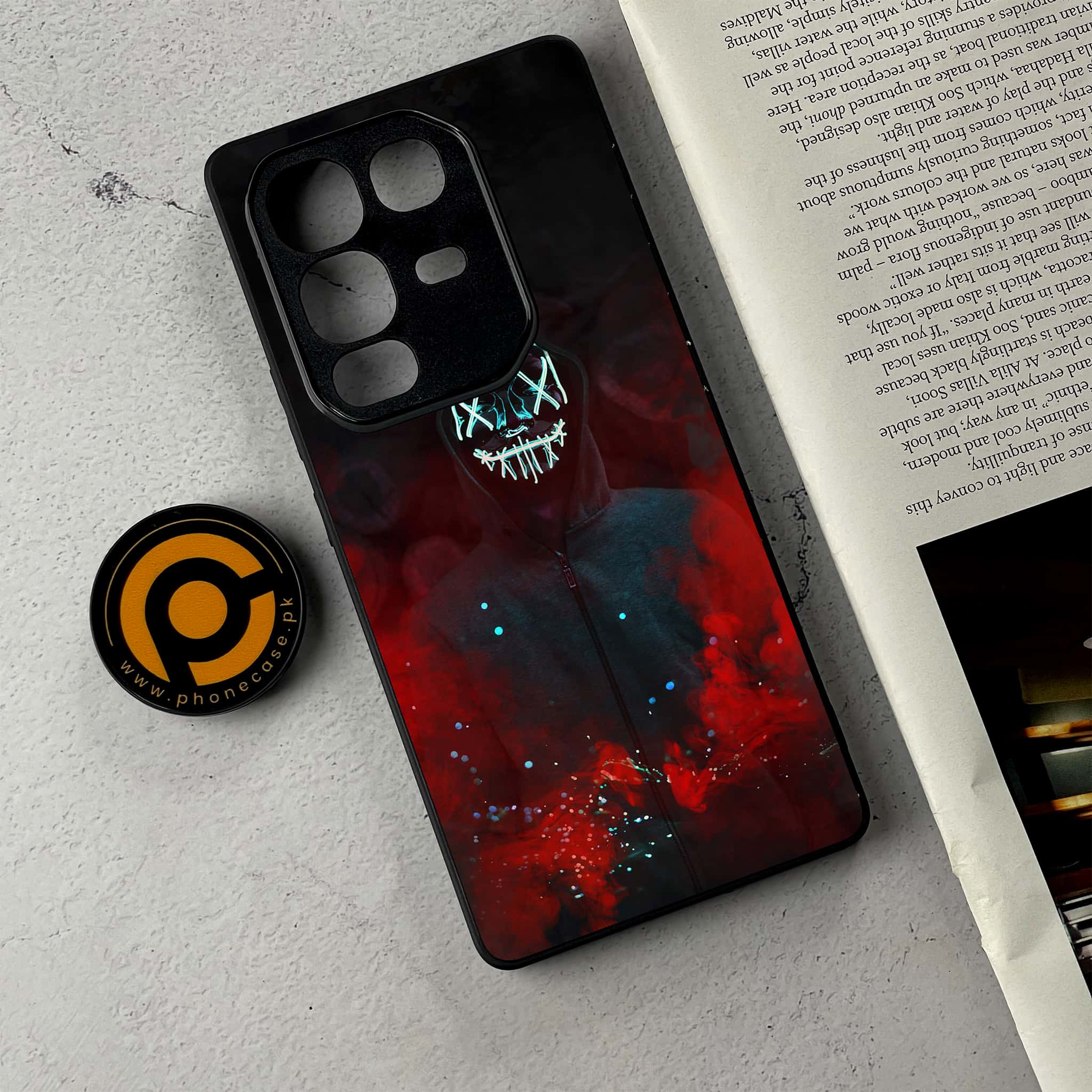 Infinix Note 50 Pro Plus - Anonymous 2.0 Series - Premium Metal Printed Soft Bumper Shockproof Case
