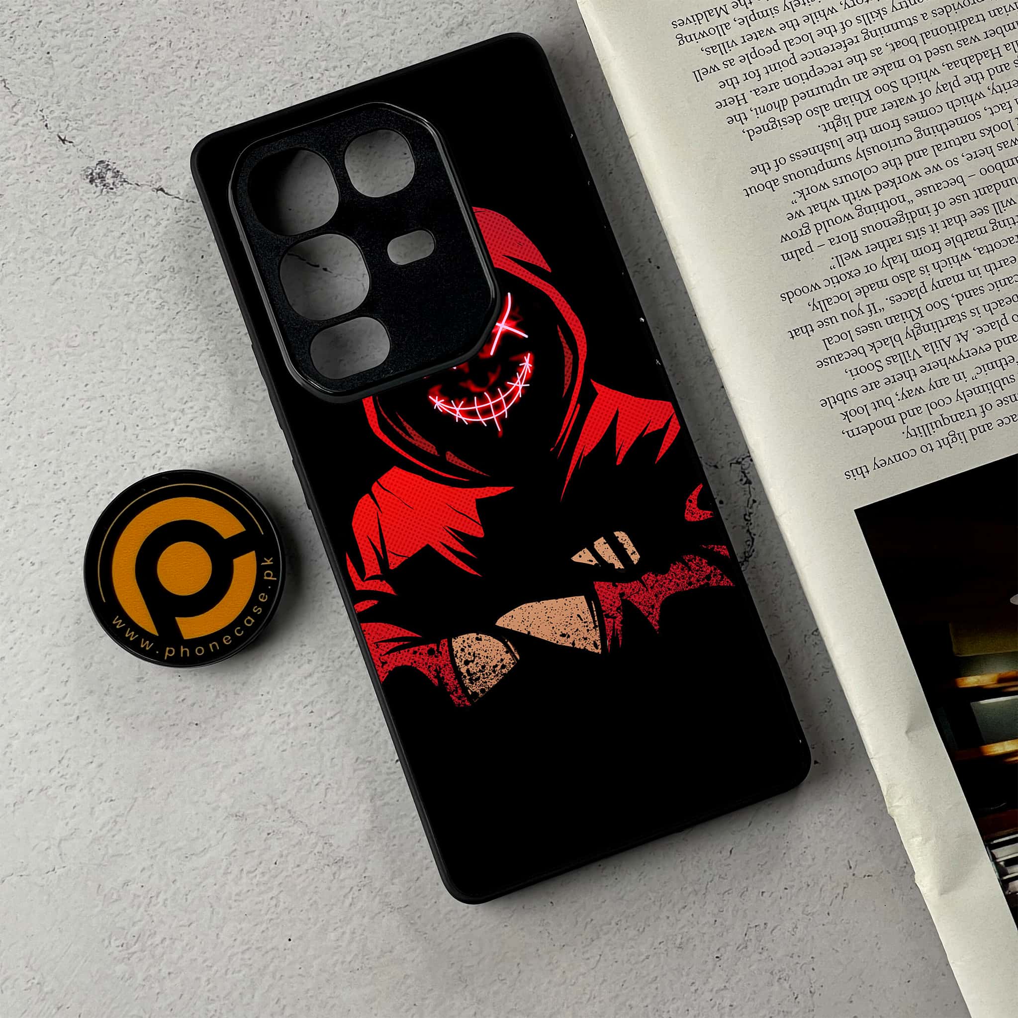 Infinix Note 50 Pro Plus - Anonymous 2.0 Series - Premium Metal Printed Soft Bumper Shockproof Case
