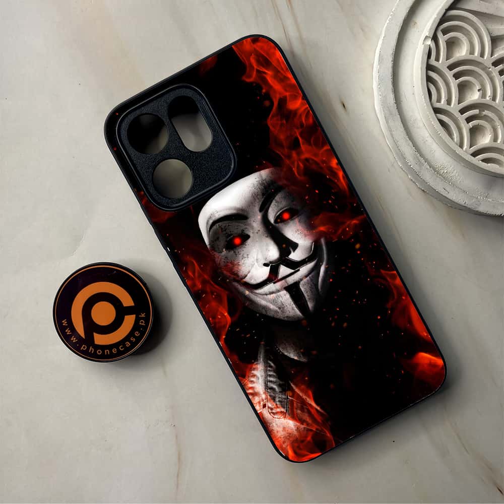 Oppo Reno 14F 5G - Anonymous 2.0 Series - Premium Metal Printed Soft Bumper Shockproof Case