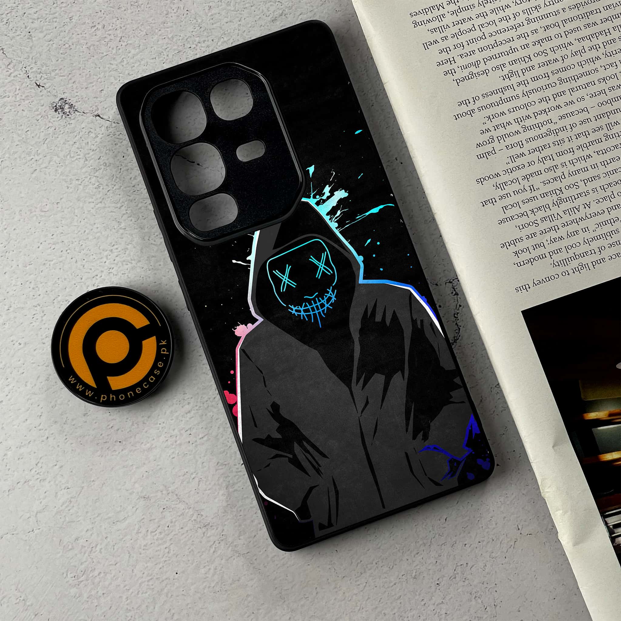 Infinix Note 50 Pro Plus - Anonymous 2.0 Series - Premium Metal Printed Soft Bumper Shockproof Case