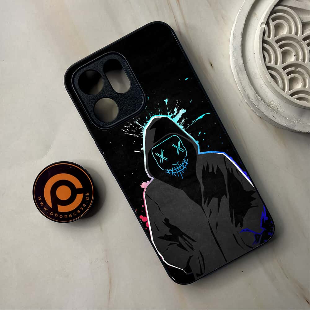 Oppo Reno 14F 5G - Anonymous 2.0 Series - Premium Metal Printed Soft Bumper Shockproof Case