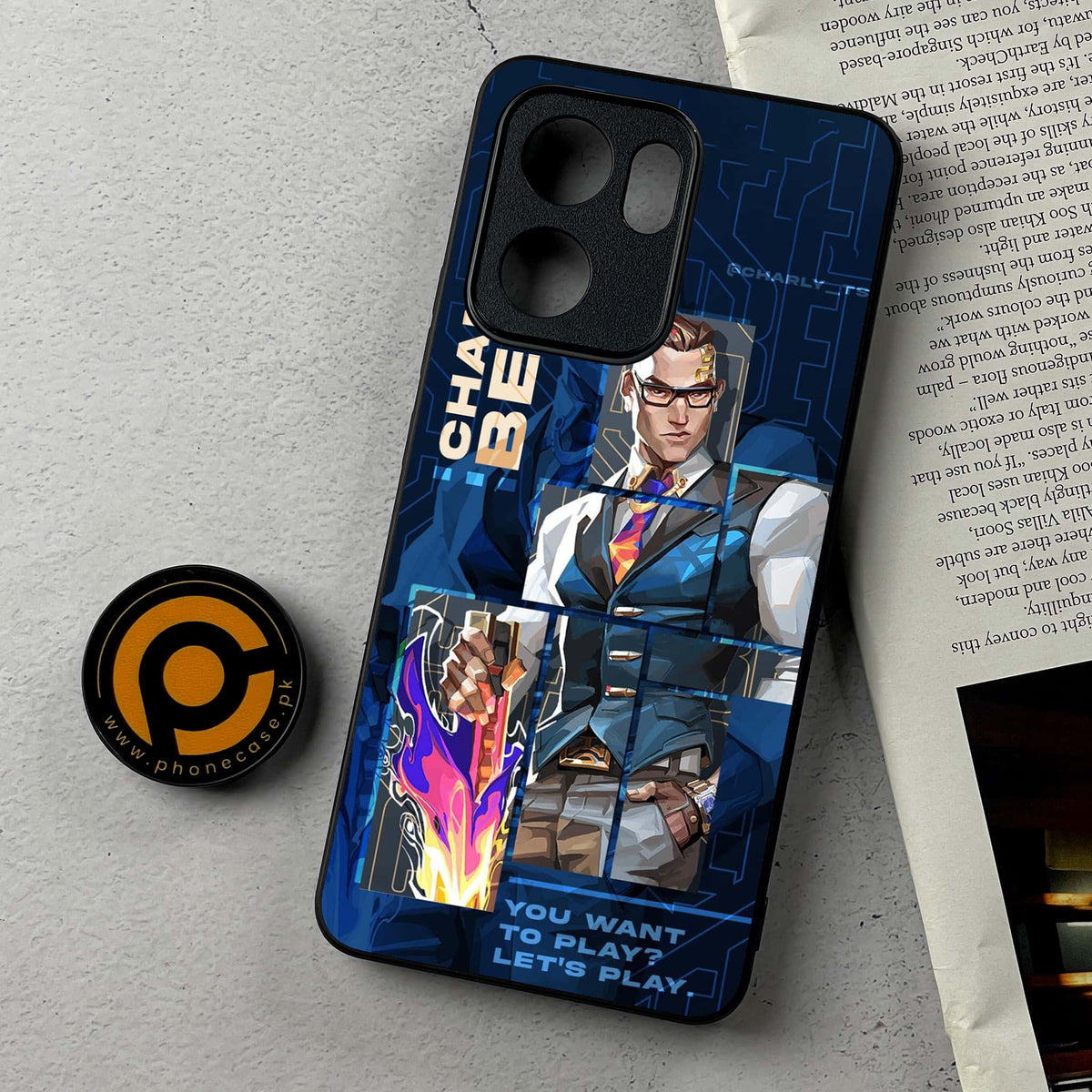 Oppo Reno 14F 5G - Battle-Ready Series - Premium Metal Printed Soft Bumper Shockproof Case