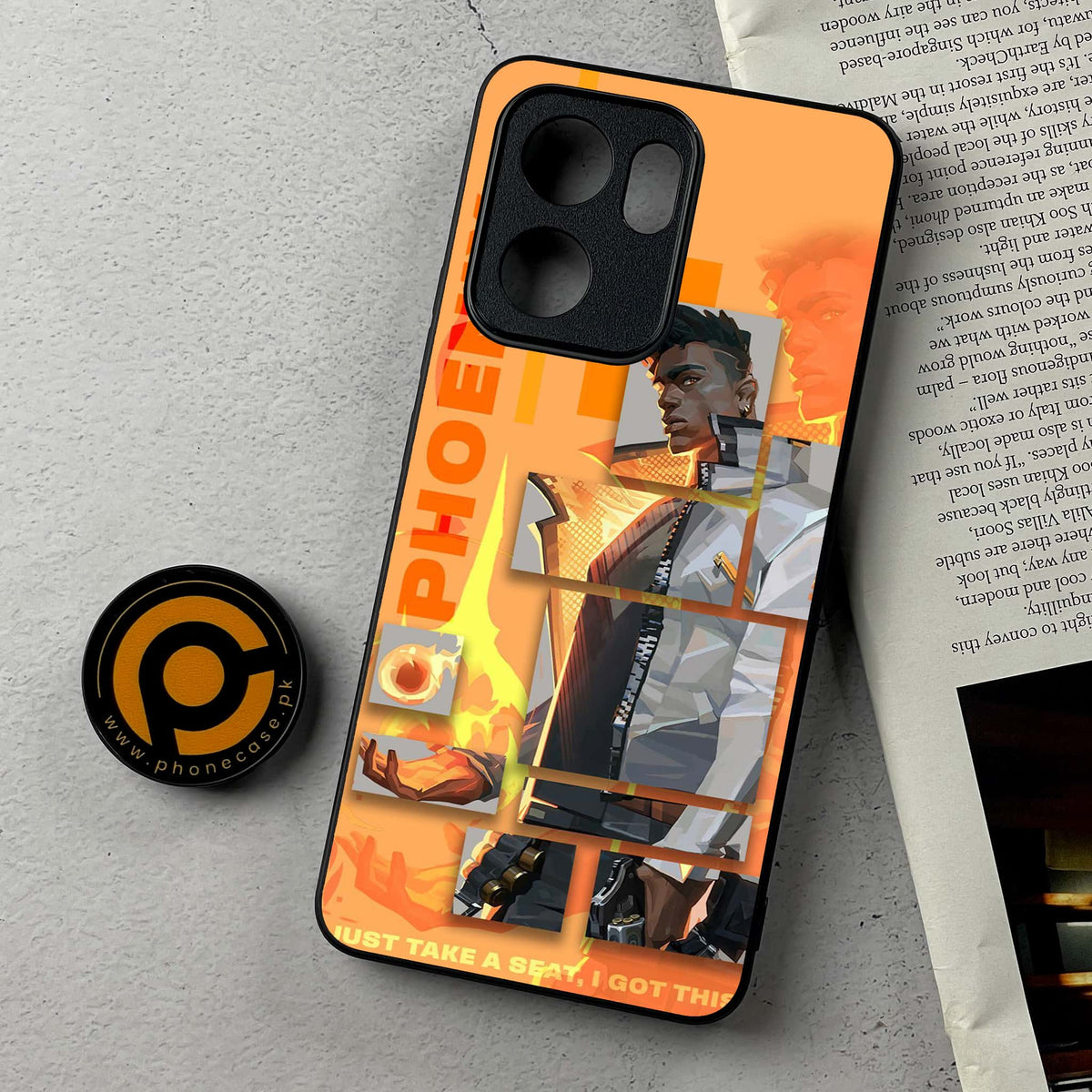 Oppo Reno 14F 5G - Battle-Ready Series - Premium Metal Printed Soft Bumper Shockproof Case