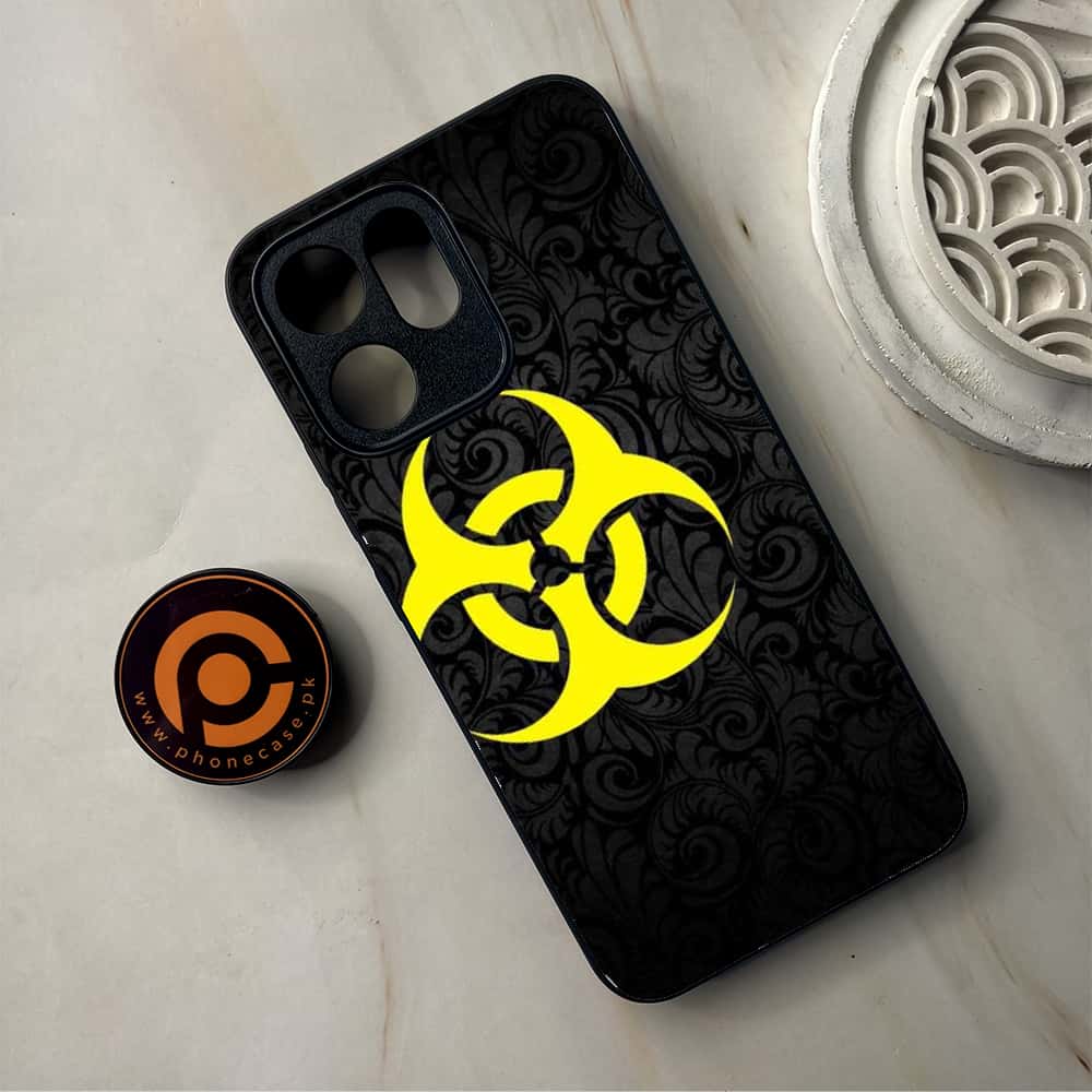 Oppo Reno 14F 5G - Biohazard Sign Series - Premium Metal Printed Soft Bumper Shockproof Case