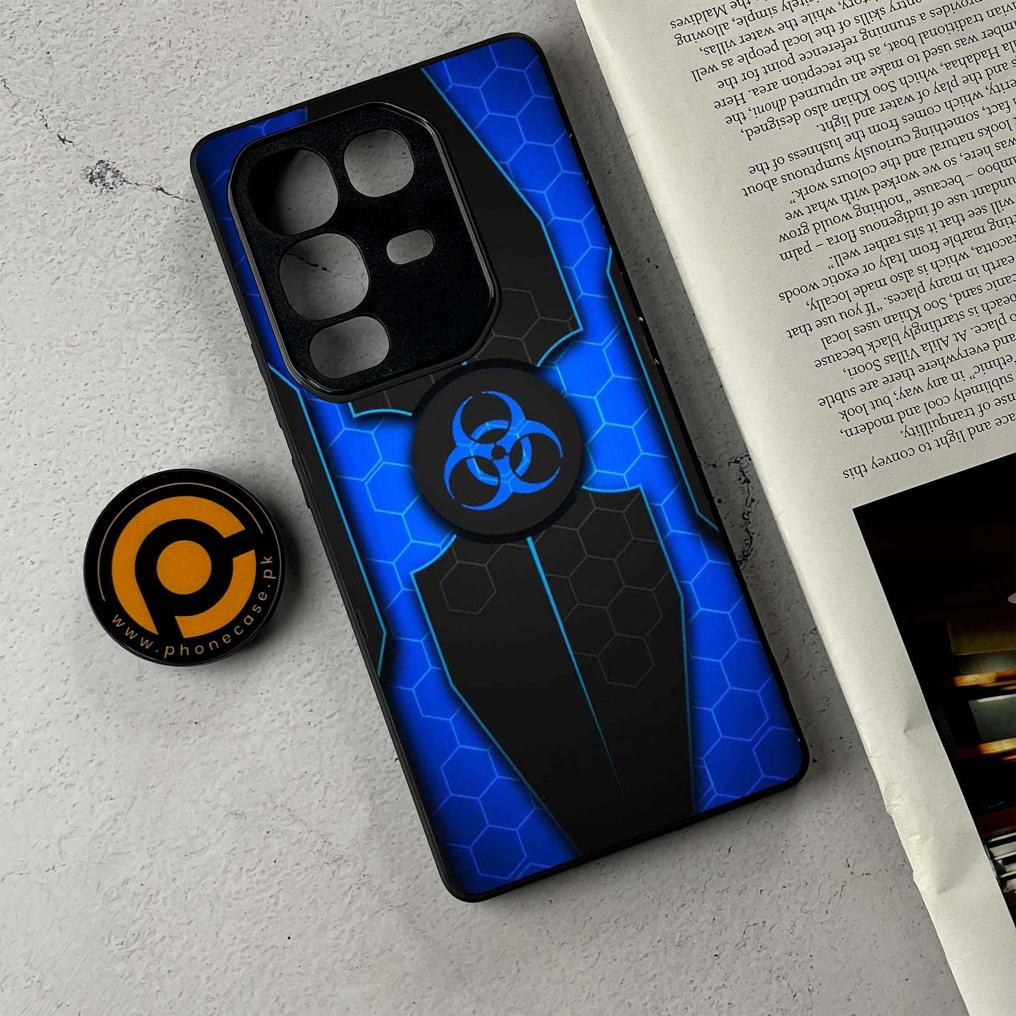 Infinix Note 50 Pro Plus - Biohazard Sign Series - Premium Metal Printed Soft Bumper Shockproof Case