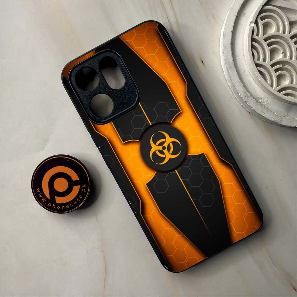 Oppo Reno 14F 5G - Biohazard Sign Series - Premium Metal Printed Soft Bumper Shockproof Case