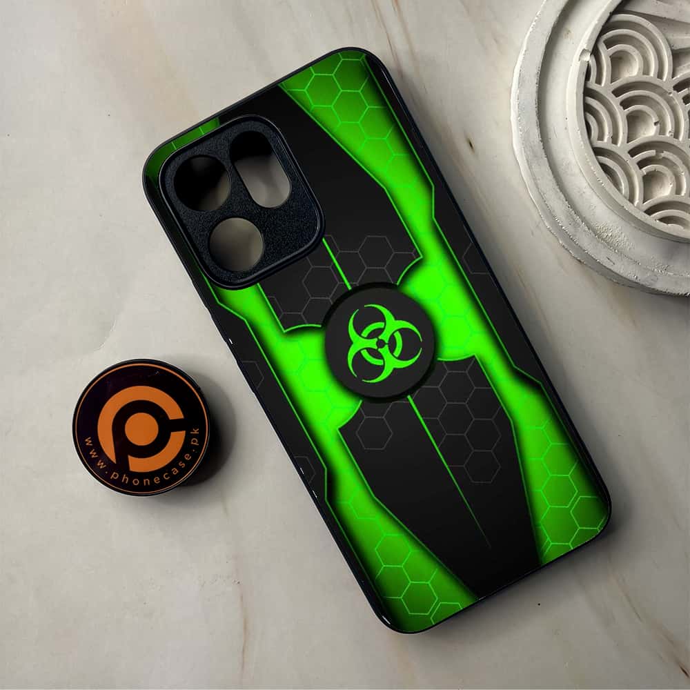 Oppo Reno 14F 5G - Biohazard Sign Series - Premium Metal Printed Soft Bumper Shockproof Case