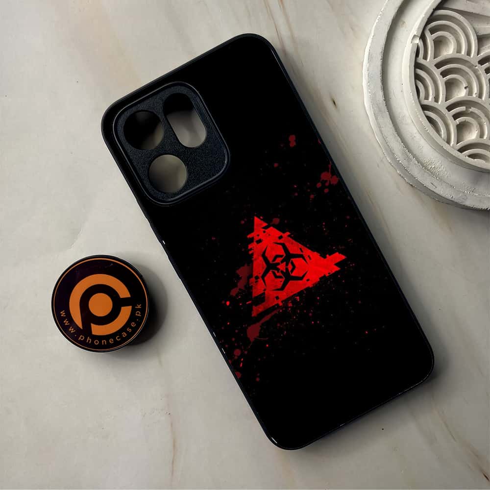 Oppo Reno 14F 5G - Biohazard Sign Series - Premium Metal Printed Soft Bumper Shockproof Case