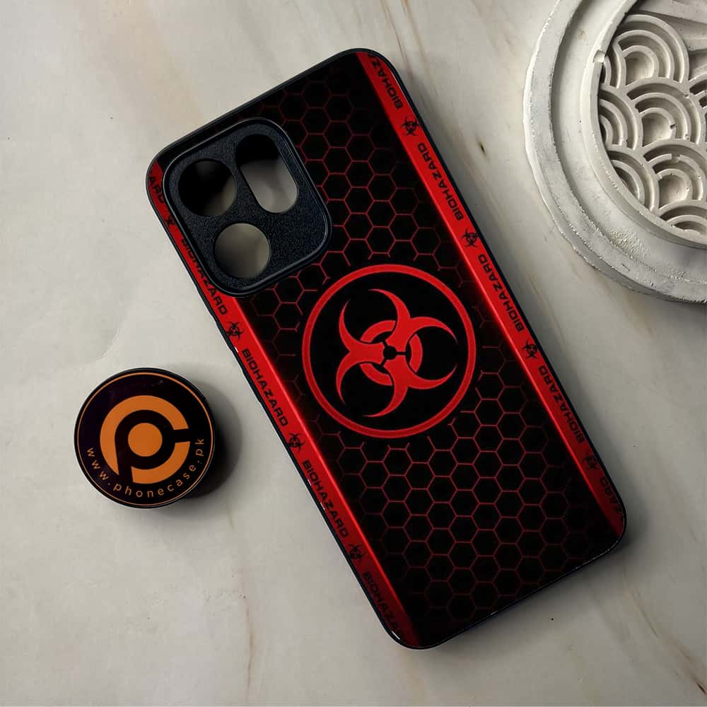 Oppo Reno 14F 5G - Biohazard Sign Series - Premium Metal Printed Soft Bumper Shockproof Case