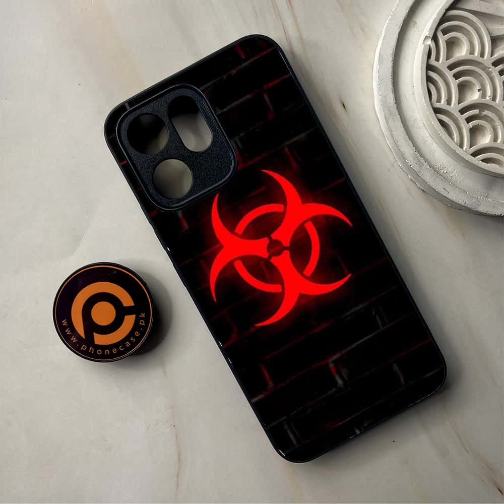 Oppo Reno 14F 5G - Biohazard Sign Series - Premium Metal Printed Soft Bumper Shockproof Case