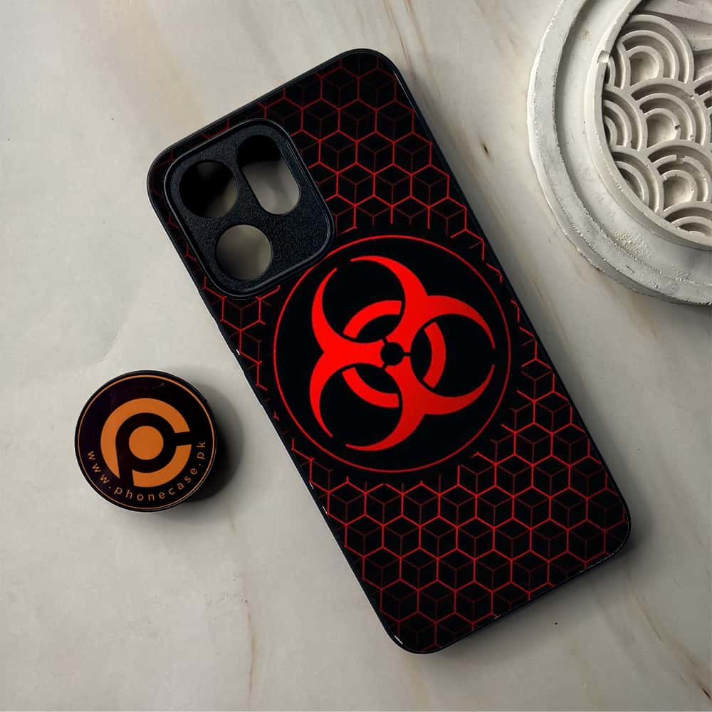 Oppo Reno 14F 5G - Biohazard Sign Series - Premium Metal Printed Soft Bumper Shockproof Case