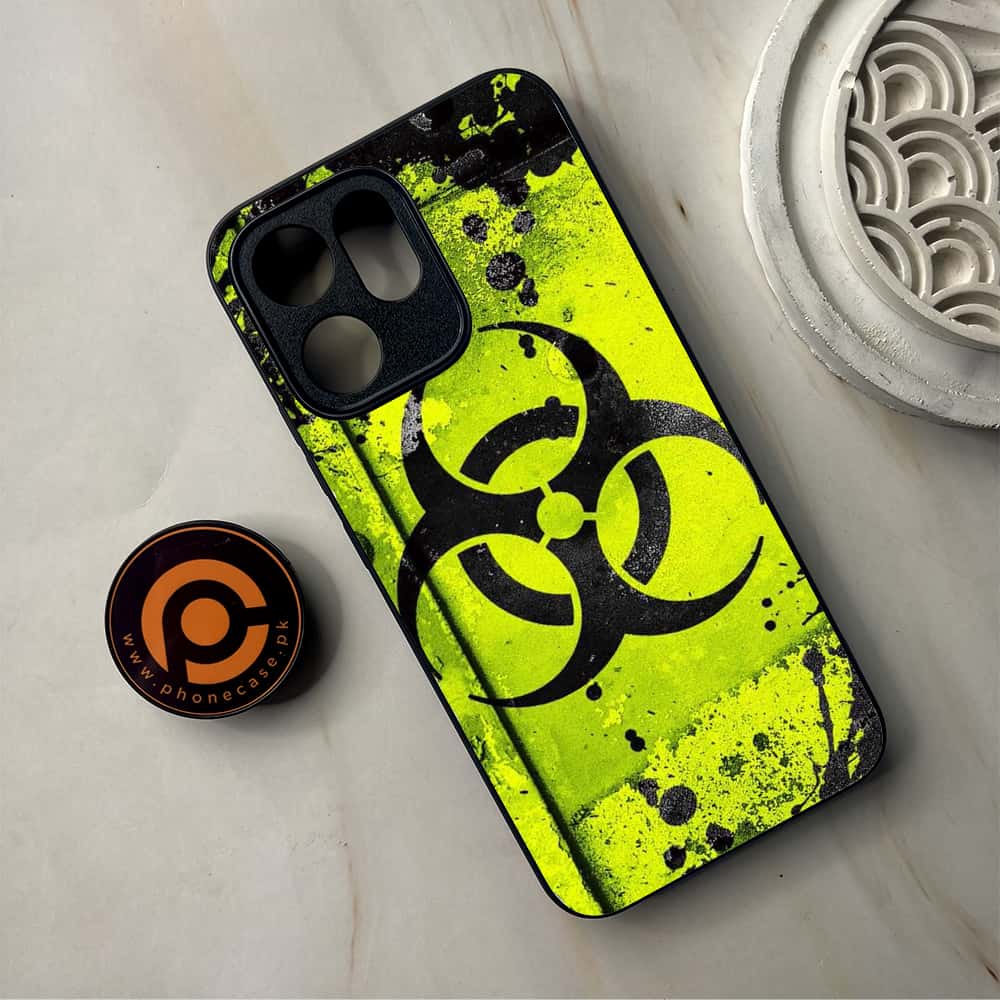 Oppo Reno 14F 5G - Biohazard Sign Series - Premium Metal Printed Soft Bumper Shockproof Case