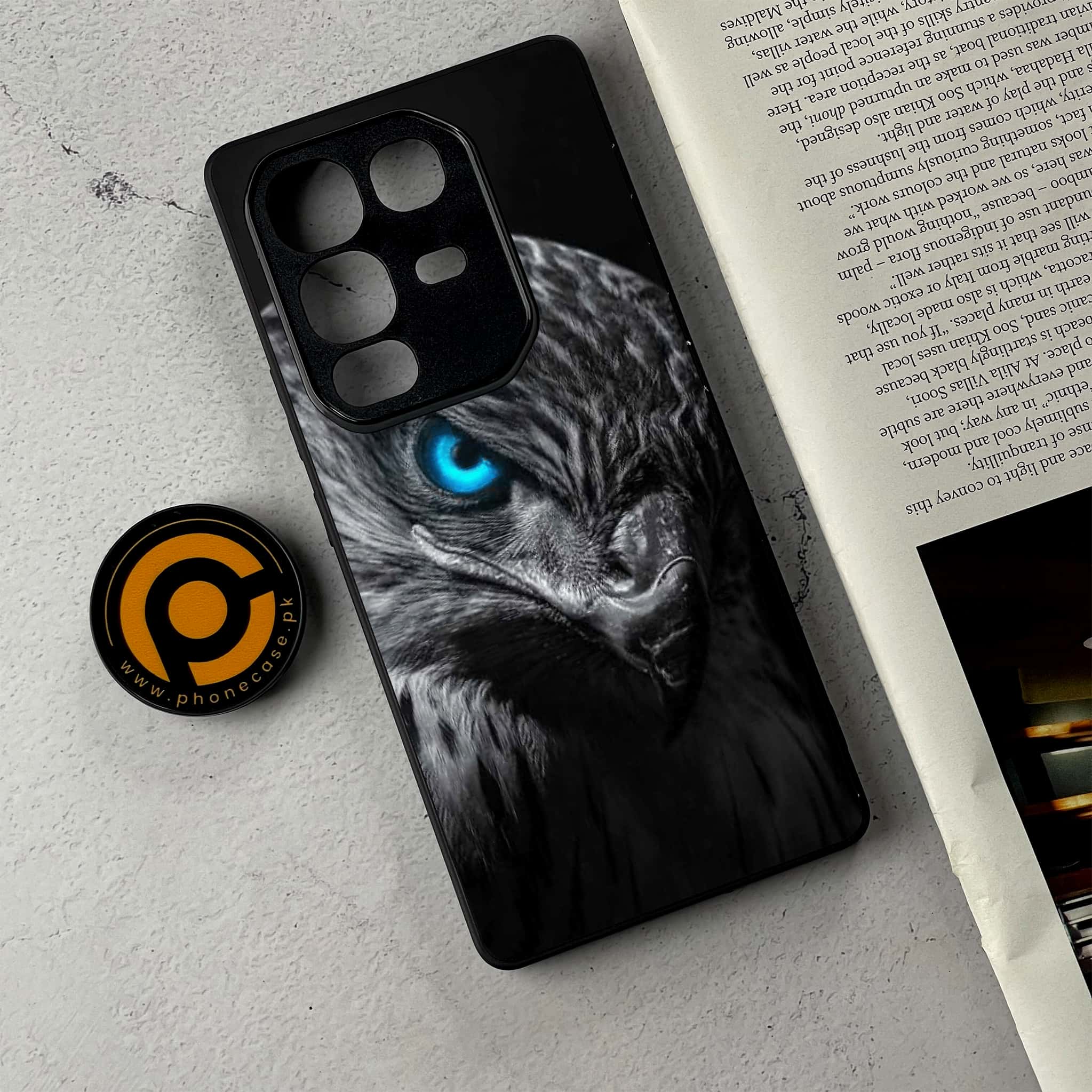 Infinix Note 50 Pro Plus - Black Art Series - Premium Metal Printed Soft Bumper Shockproof Case