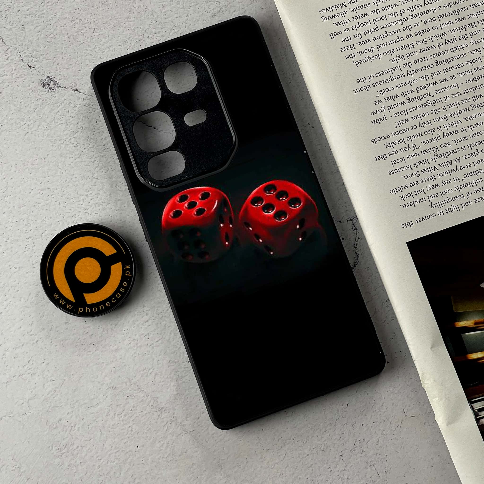 Infinix Note 50 Pro Plus - Black Art Series - Premium Metal Printed Soft Bumper Shockproof Case