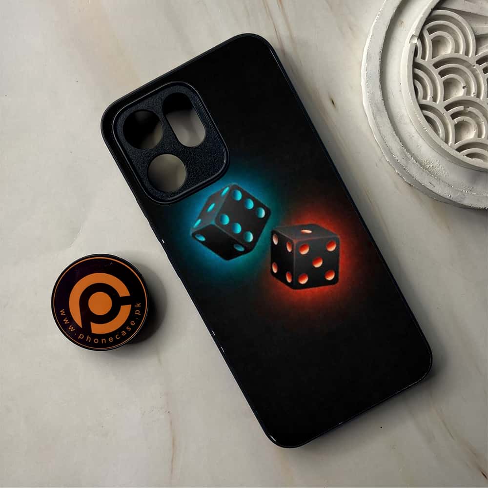 Oppo Reno 14F 5G - Black Art Series - Premium Metal Printed Soft Bumper Shockproof Case