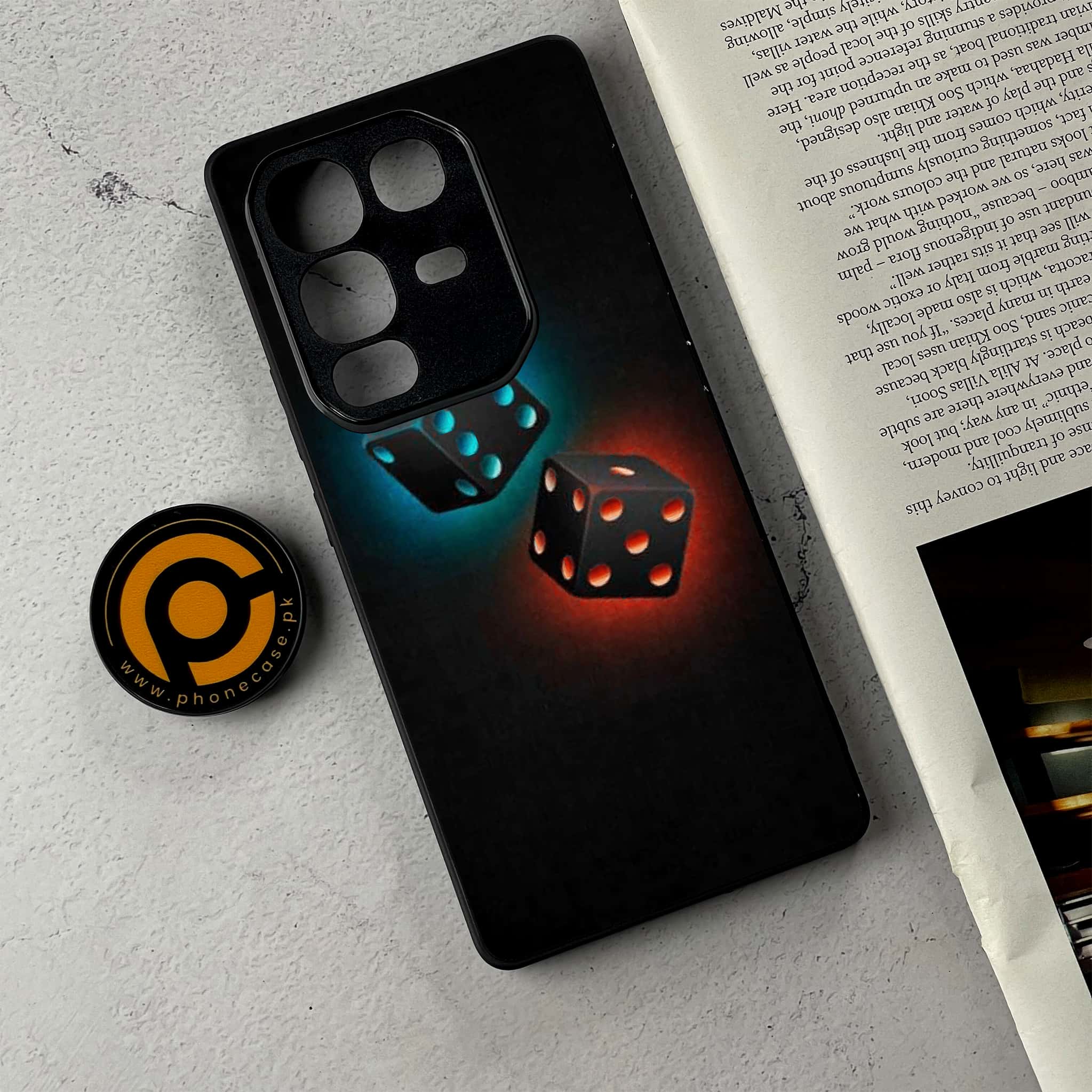 Infinix Note 50 Pro Plus - Black Art Series - Premium Metal Printed Soft Bumper Shockproof Case