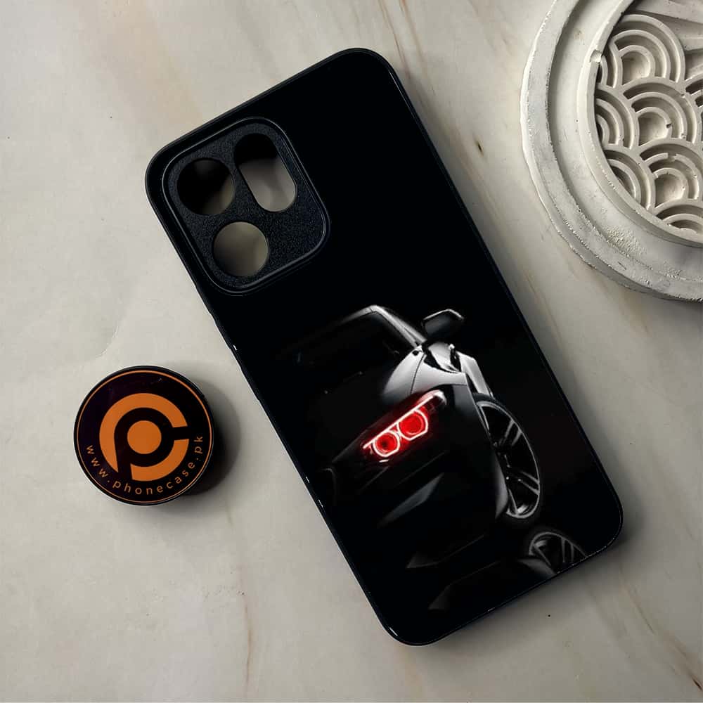 Oppo Reno 14F 5G - Black Art Series - Premium Metal Printed Soft Bumper Shockproof Case