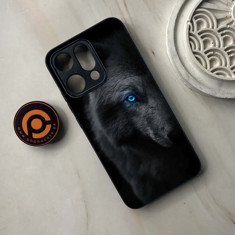 Oppo Reno 14 5G - Black Art Series - Premium Metal Printed soft Bumper shock Proof Case