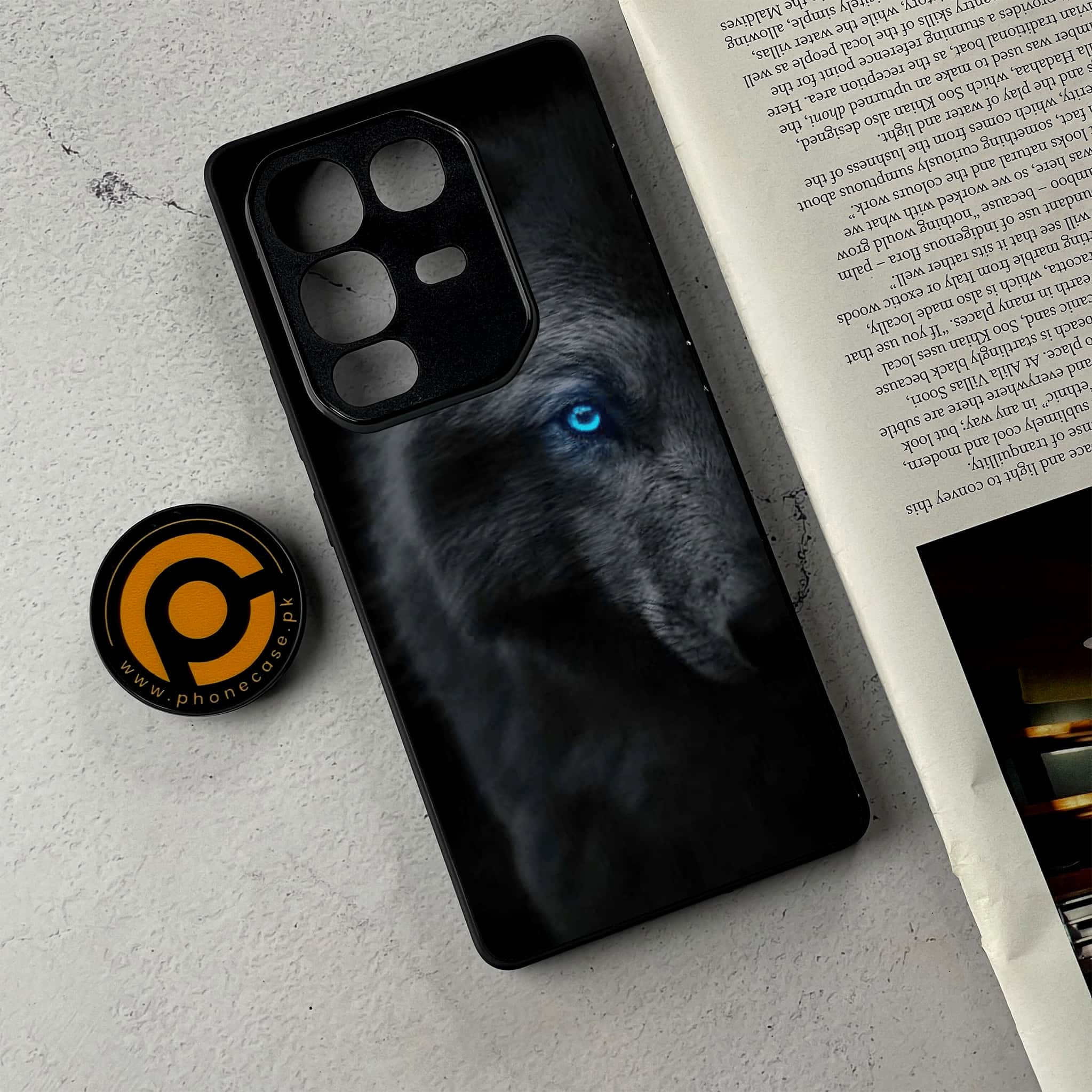 Infinix Note 50 Pro Plus - Black Art Series - Premium Metal Printed Soft Bumper Shockproof Case