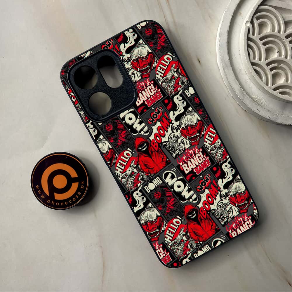 Oppo Reno 14F 5G - Boom Red - Premium Metal Printed Soft Bumper Shockproof Case CS-41589 CS-41910