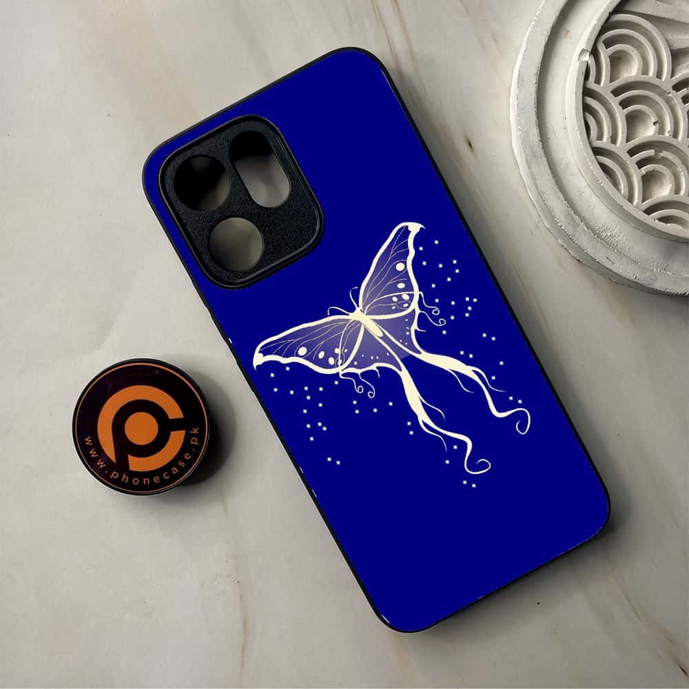 Oppo Reno 14F 5G - Butterflies Design Series - Premium Metal Printed Soft Bumper Shockproof Case