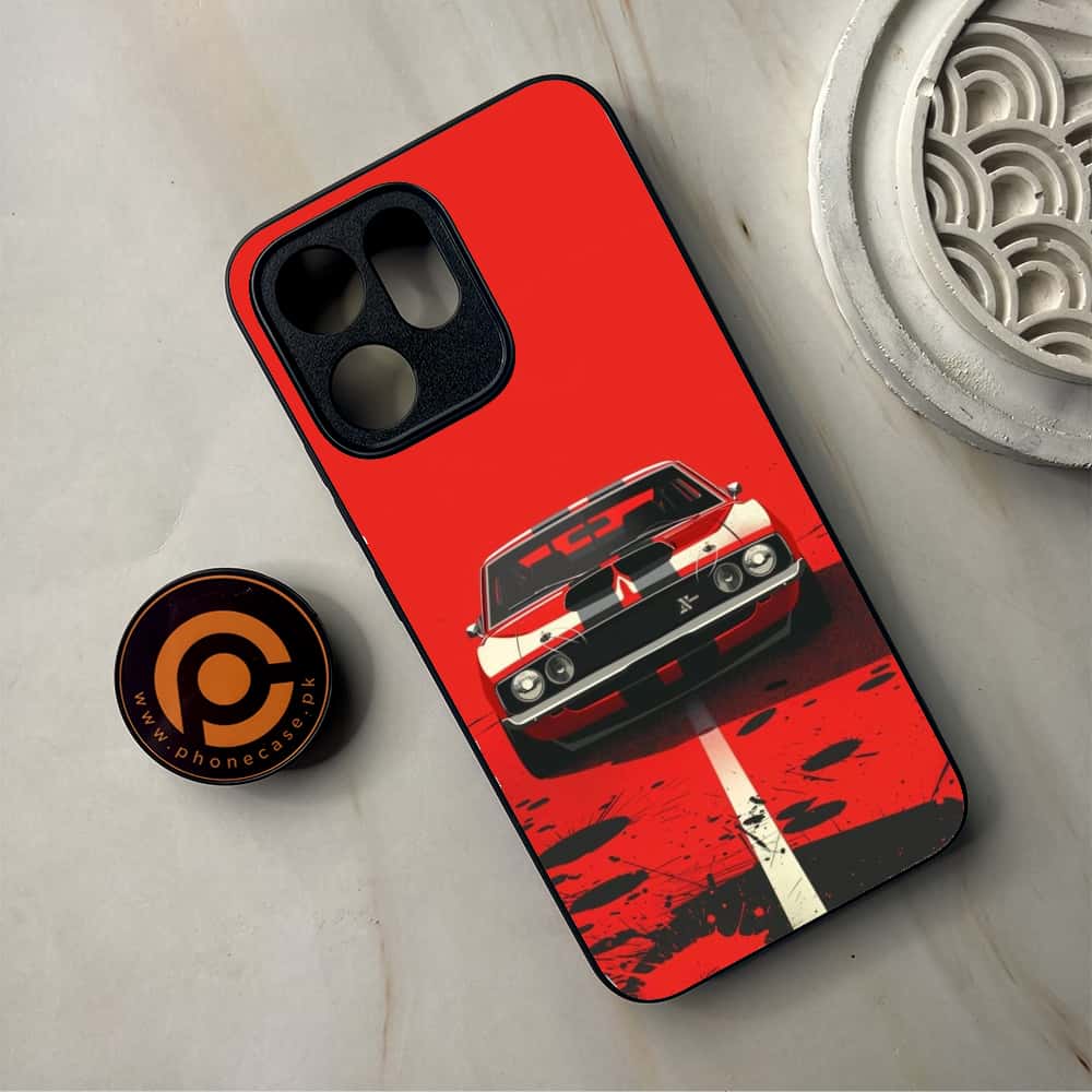 Oppo Reno 14F 5G - Classic Racer Vibes - Premium Metal Printed Soft Bumper Shockproof Case