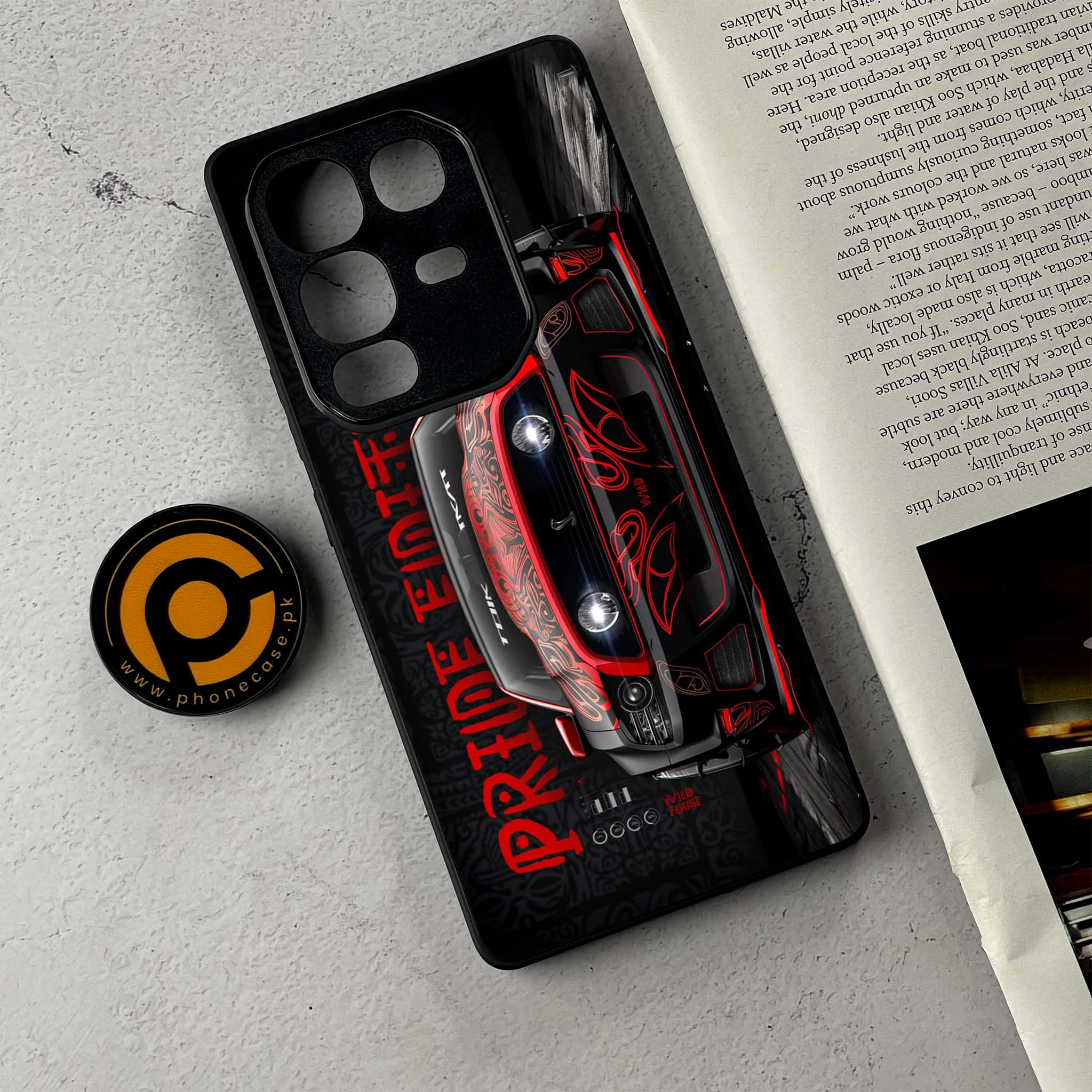 Infinix Note 50 Pro Plus - Cobra X Racing Car - Premium Metal Printed Soft Bumper Shockproof Case CS-48095