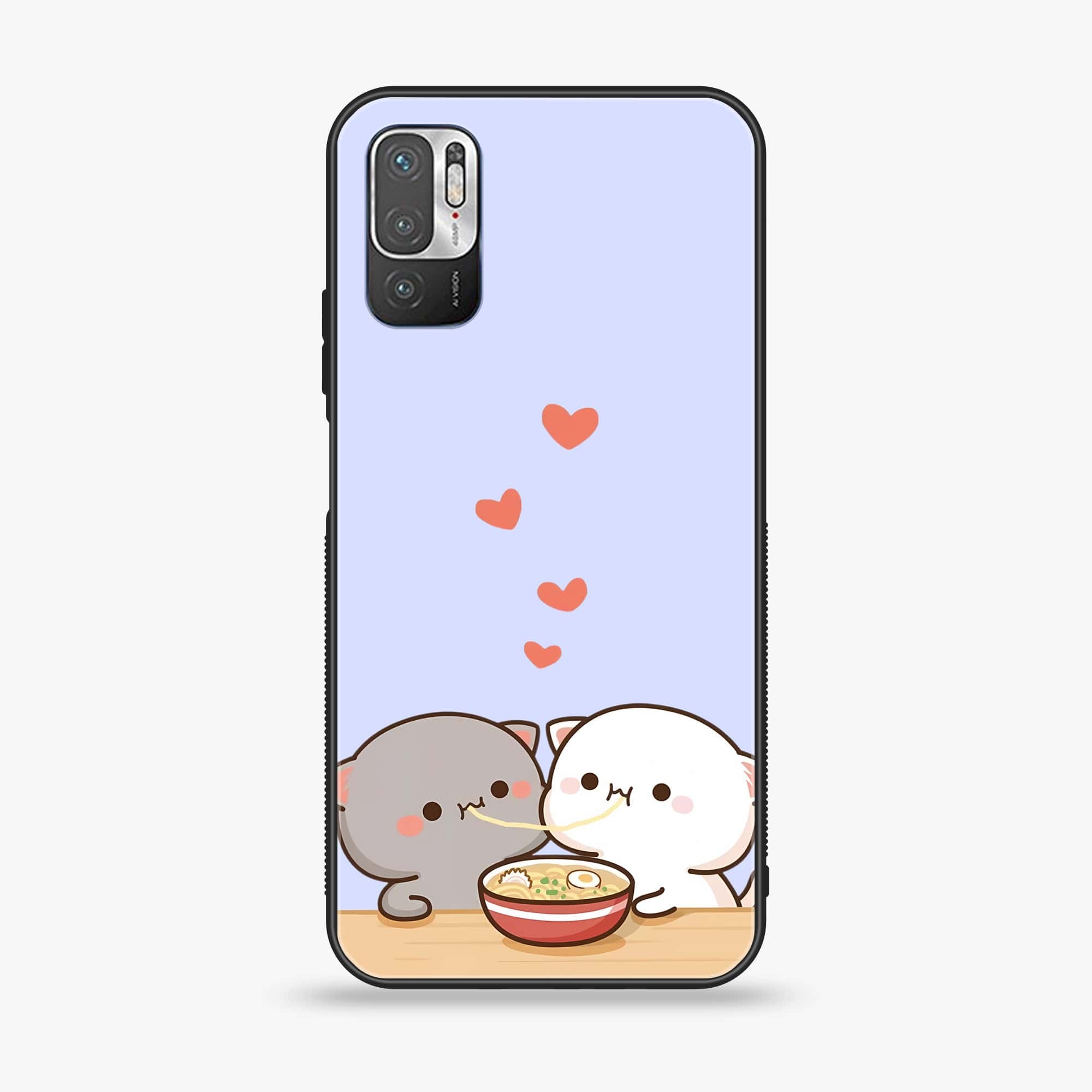 Xiaomi Redmi Note 10 5G - Cute BuBu DuDu Series - Premium Printed Glass soft Bumper shock Proof Case