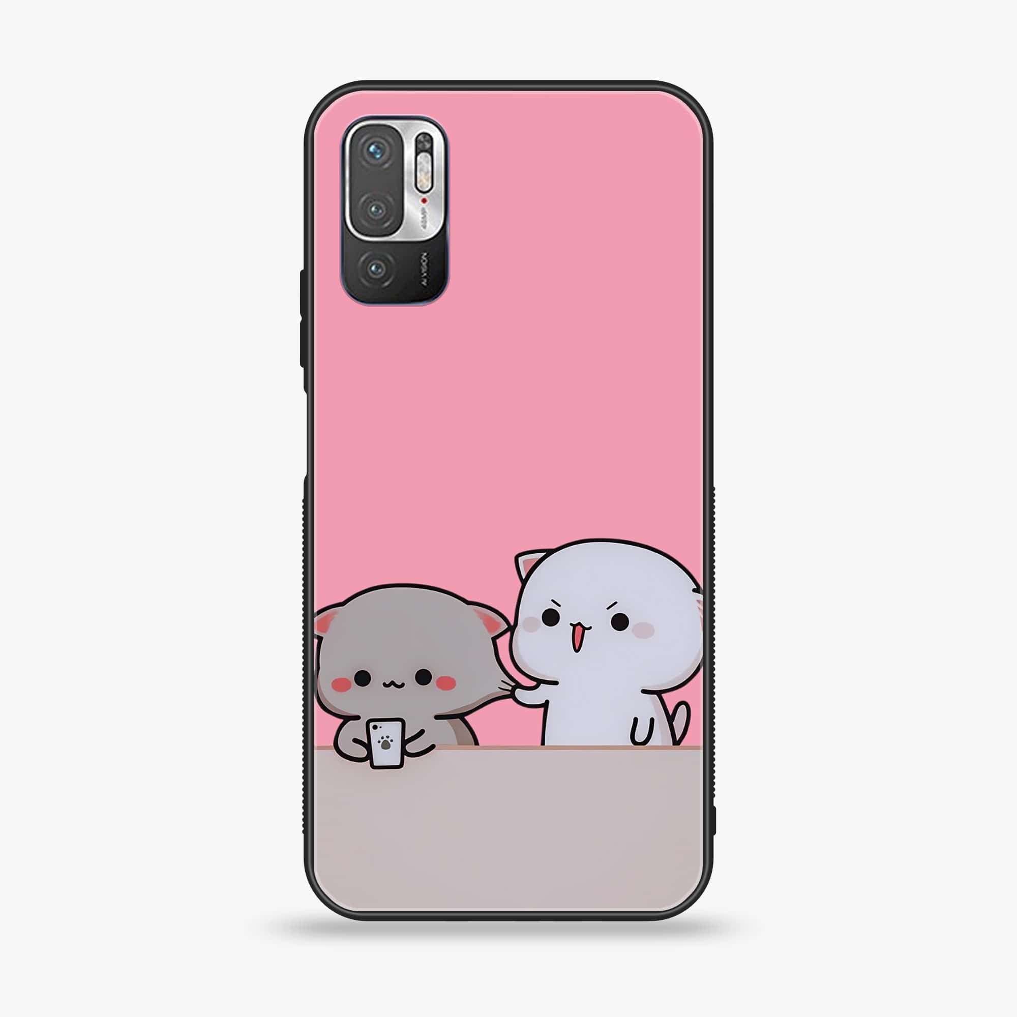 Xiaomi Redmi Note 10 5G - Cute BuBu DuDu Series - Premium Printed Glass soft Bumper shock Proof Case
