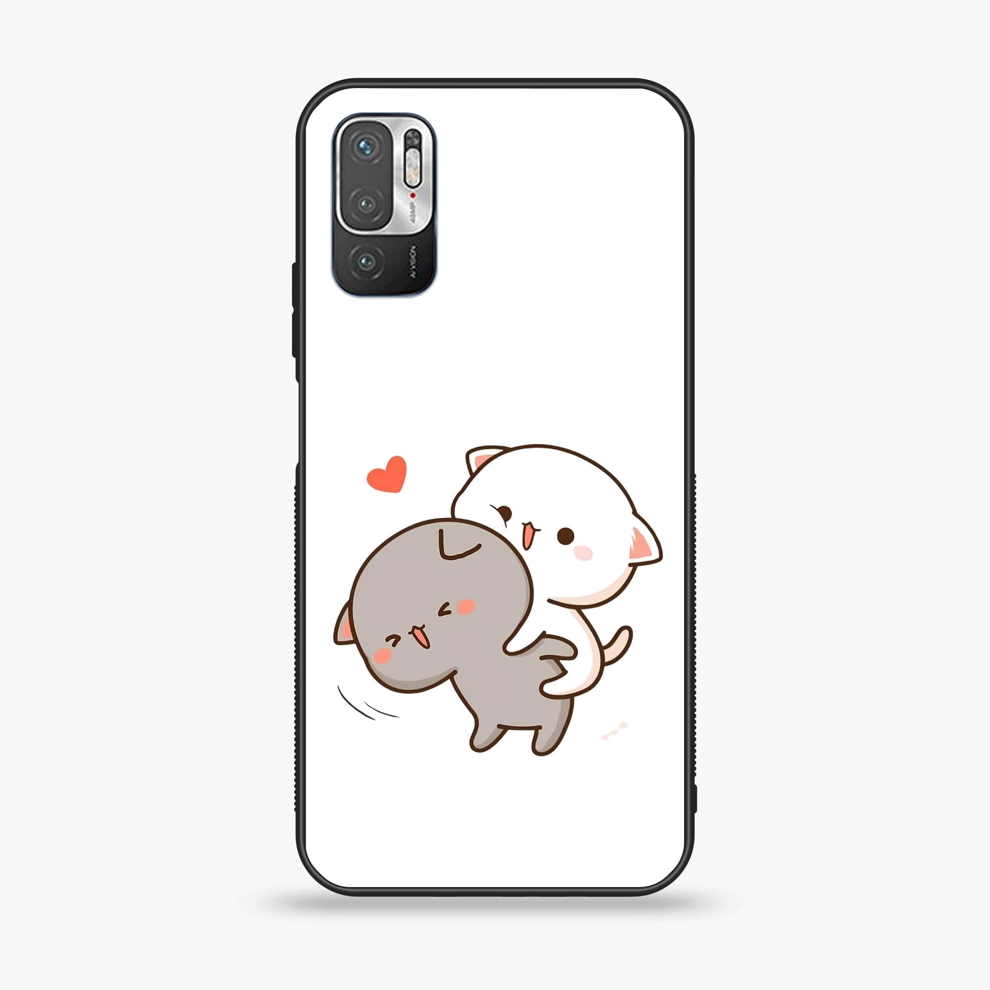 Xiaomi Redmi Note 10 5G - Cute BuBu DuDu Series - Premium Printed Glass soft Bumper shock Proof Case
