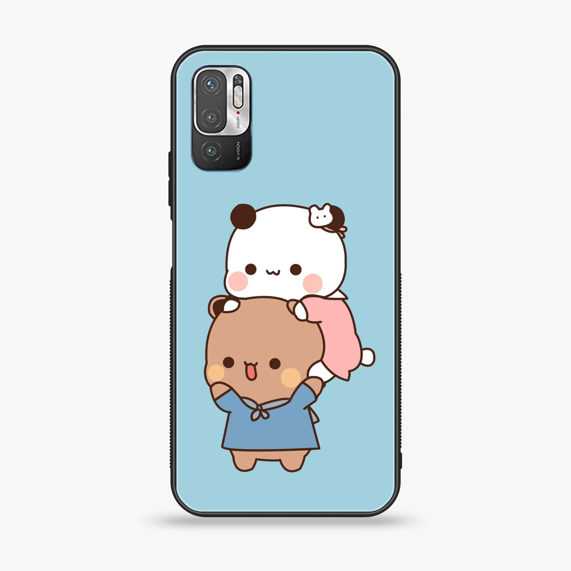 Xiaomi Redmi Note 10 5G - Cute BuBu DuDu Series - Premium Printed Glass soft Bumper shock Proof Case