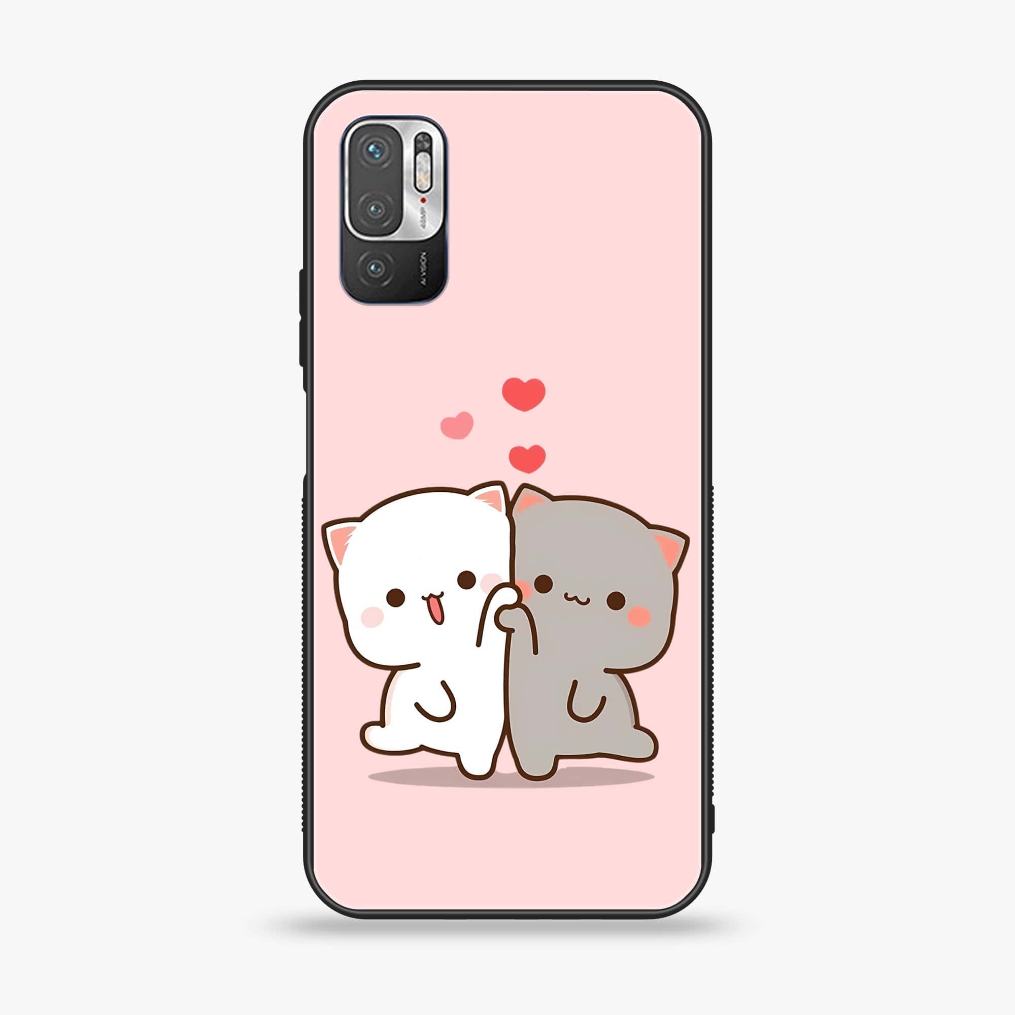 Xiaomi Redmi Note 10 5G - Cute BuBu DuDu Series - Premium Printed Glass soft Bumper shock Proof Case