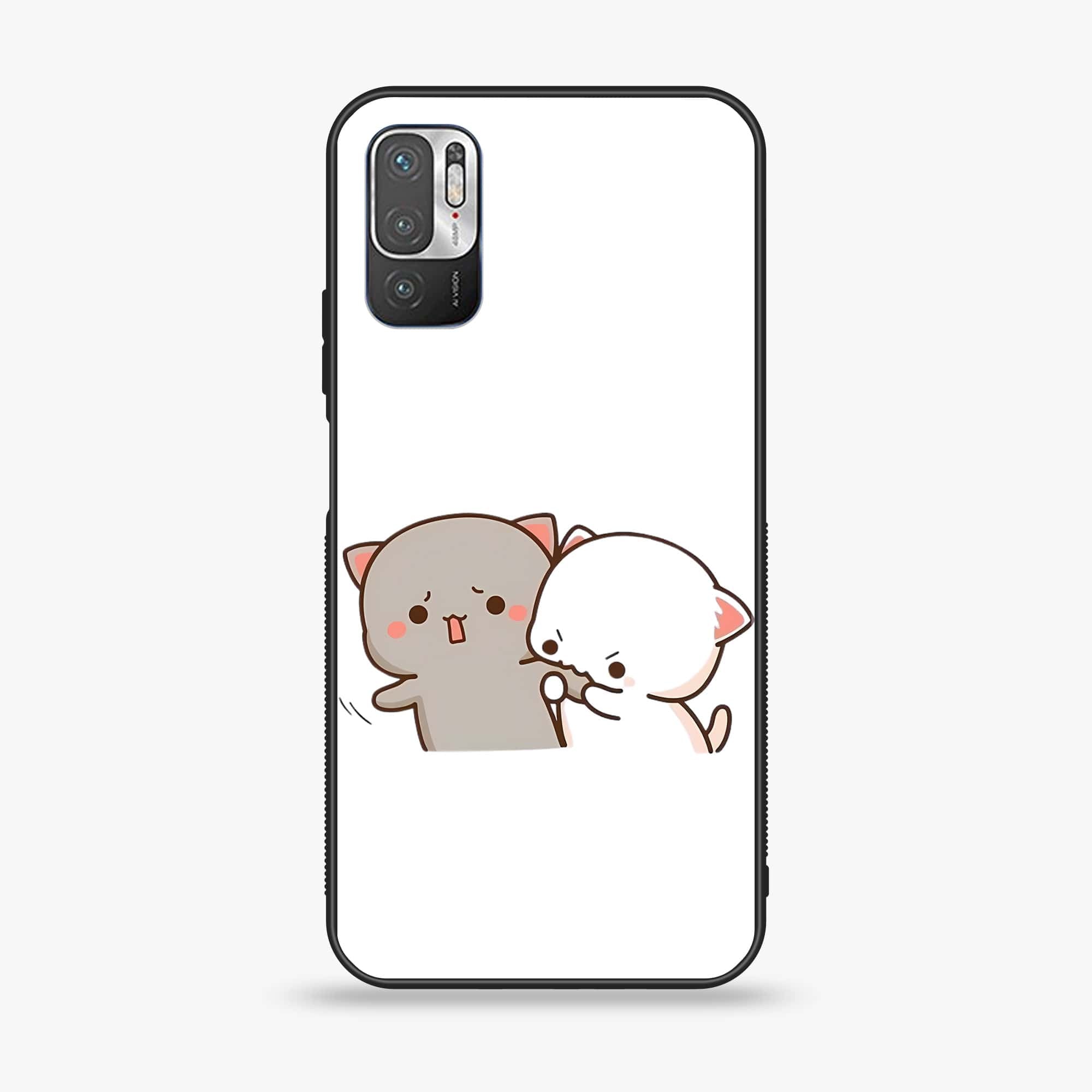 Xiaomi Redmi Note 10 5G - Cute BuBu DuDu Series - Premium Printed Glass soft Bumper shock Proof Case