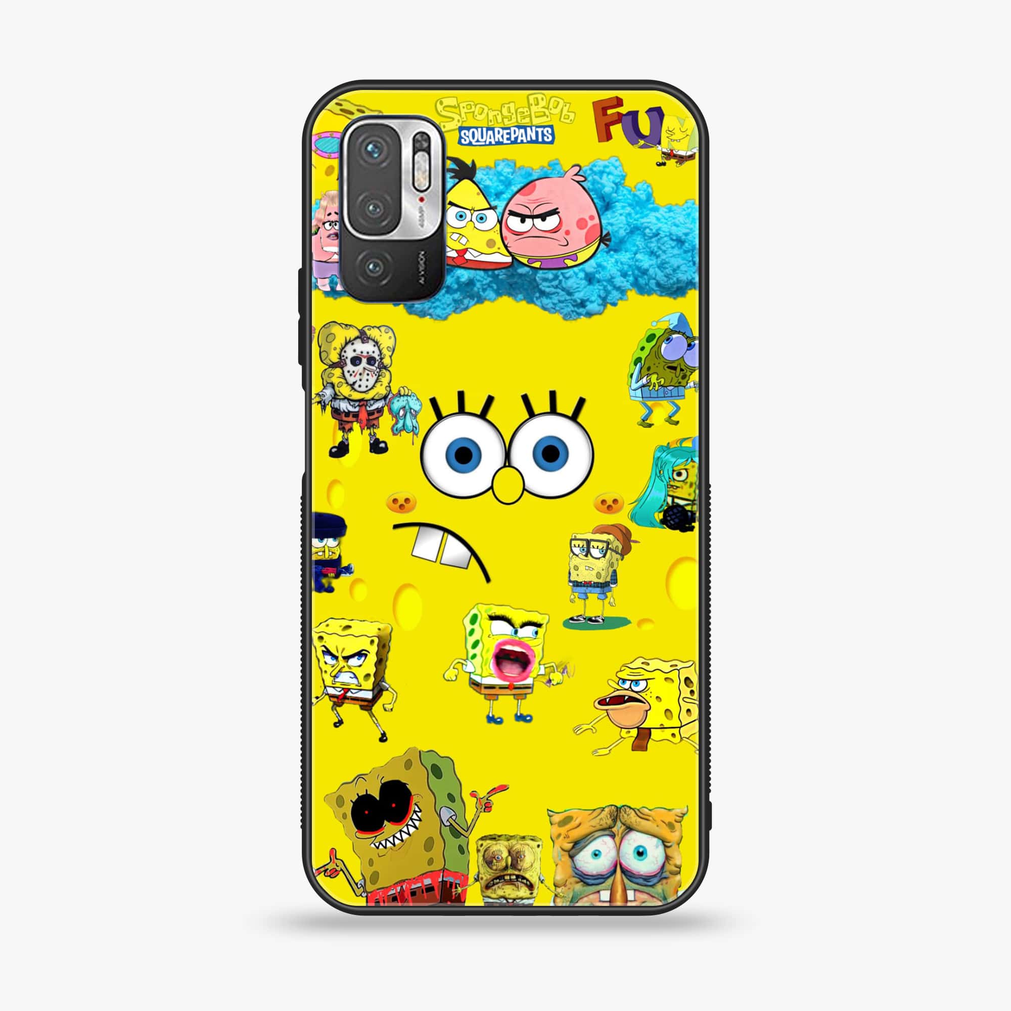 Xiaomi Redmi Note 10 5G - Cute Emoji - Premium Printed Glass soft Bumper shock Proof Case