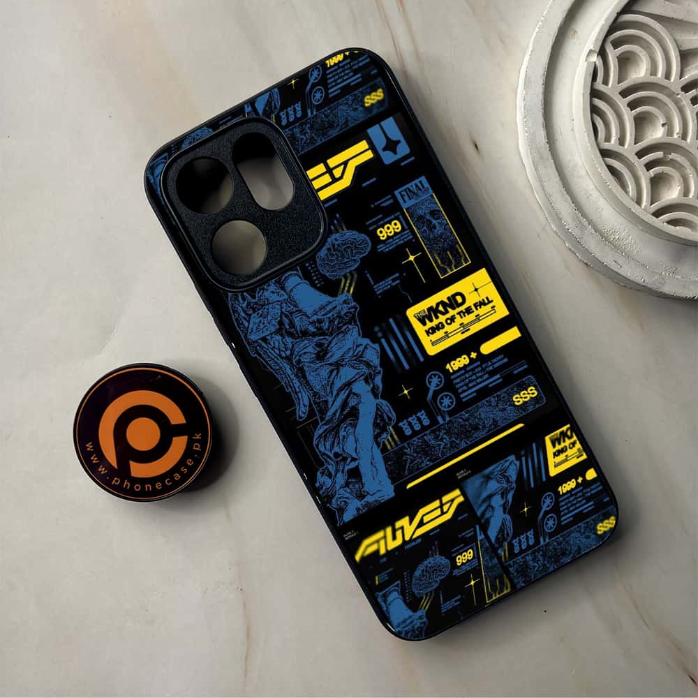 Oppo Reno 14F 5G - Cybernetic Warrior Series - Premium Metal Printed Soft Bumper Shockproof Case