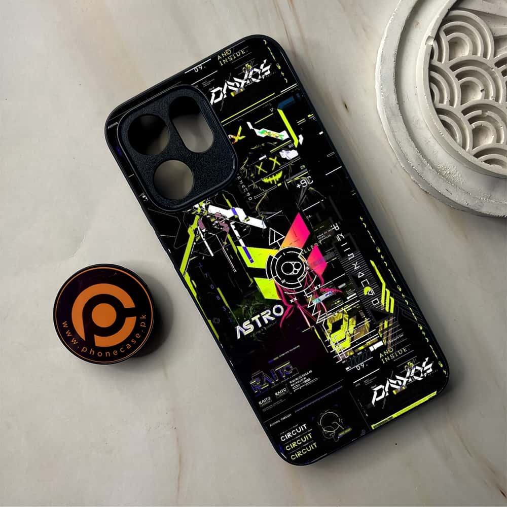 Oppo Reno 14F 5G - Cybernetic Warrior Series - Premium Metal Printed Soft Bumper Shockproof Case