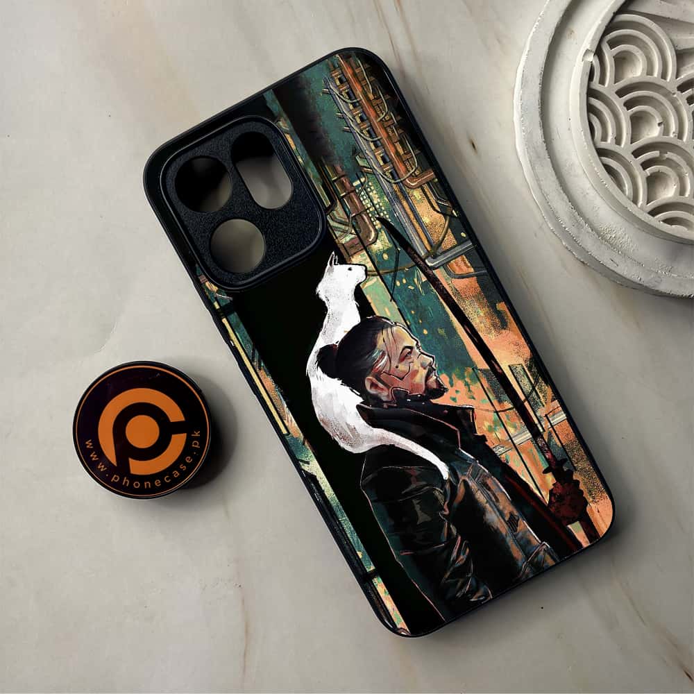 Oppo Reno 14F 5G - Cybernetic Warrior Series - Premium Metal Printed Soft Bumper Shockproof Case