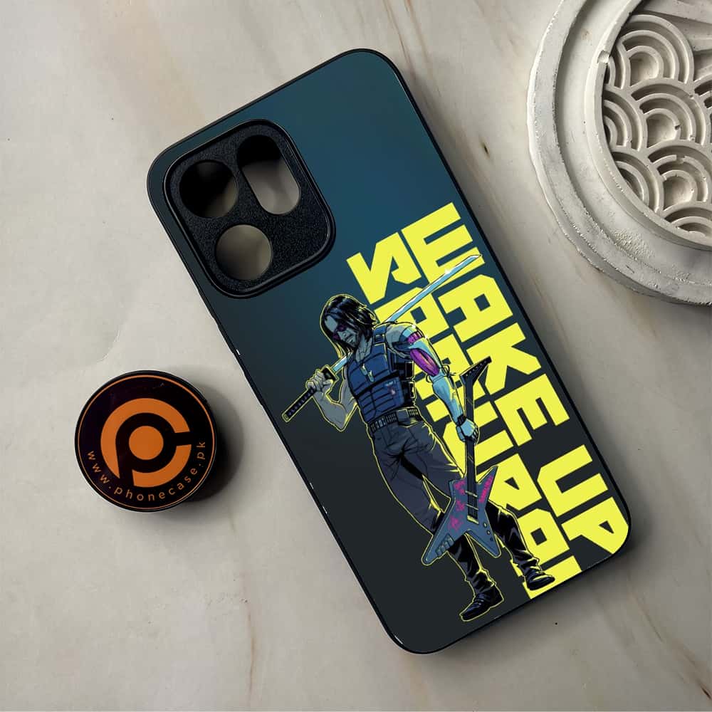 Oppo Reno 14F 5G - Cybernetic Warrior Series - Premium Metal Printed Soft Bumper Shockproof Case