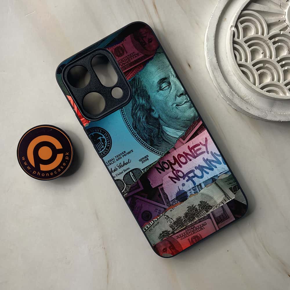 Oppo Reno 14 5G - Dollar Series - Premium Metal Printed soft Bumper shock Proof Case