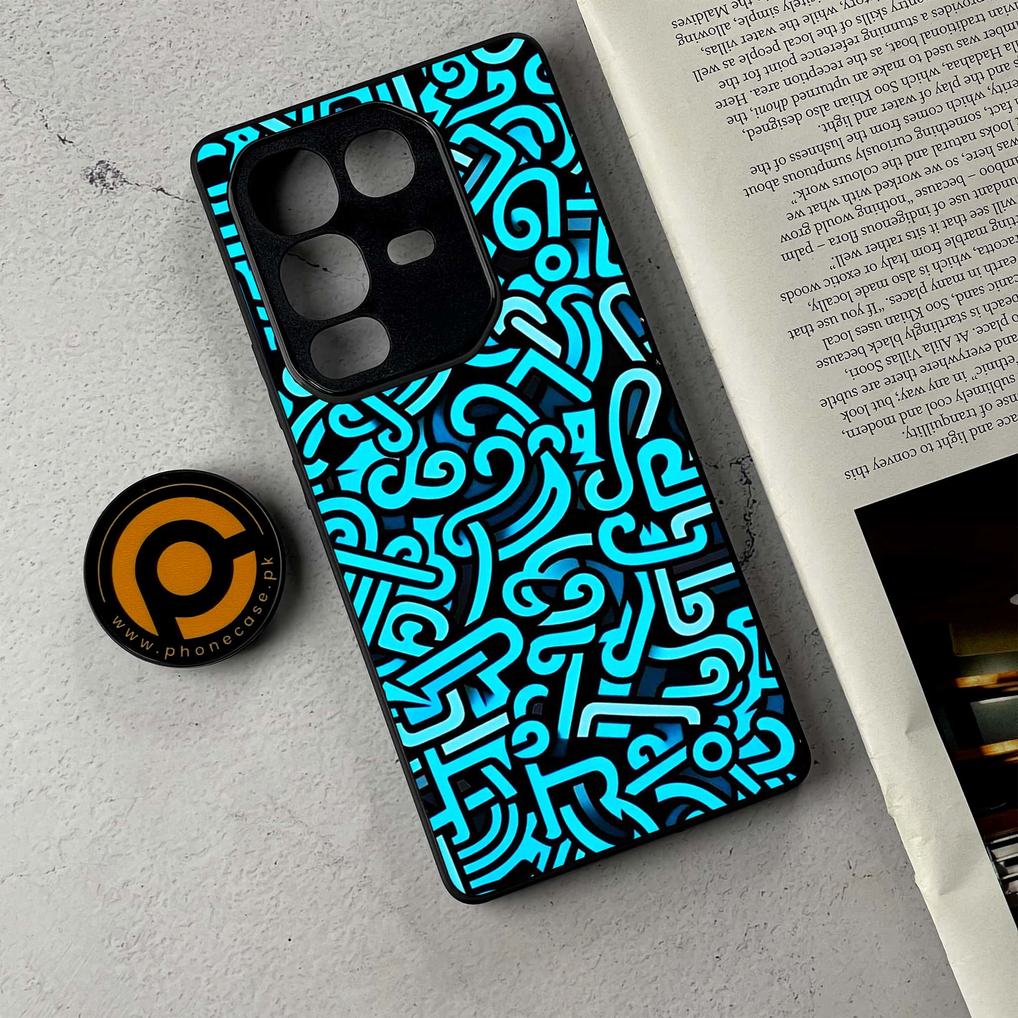 Infinix Note 50 Pro Plus - Doodle Design - Premium Metal Printed Soft Bumper Shockproof Case